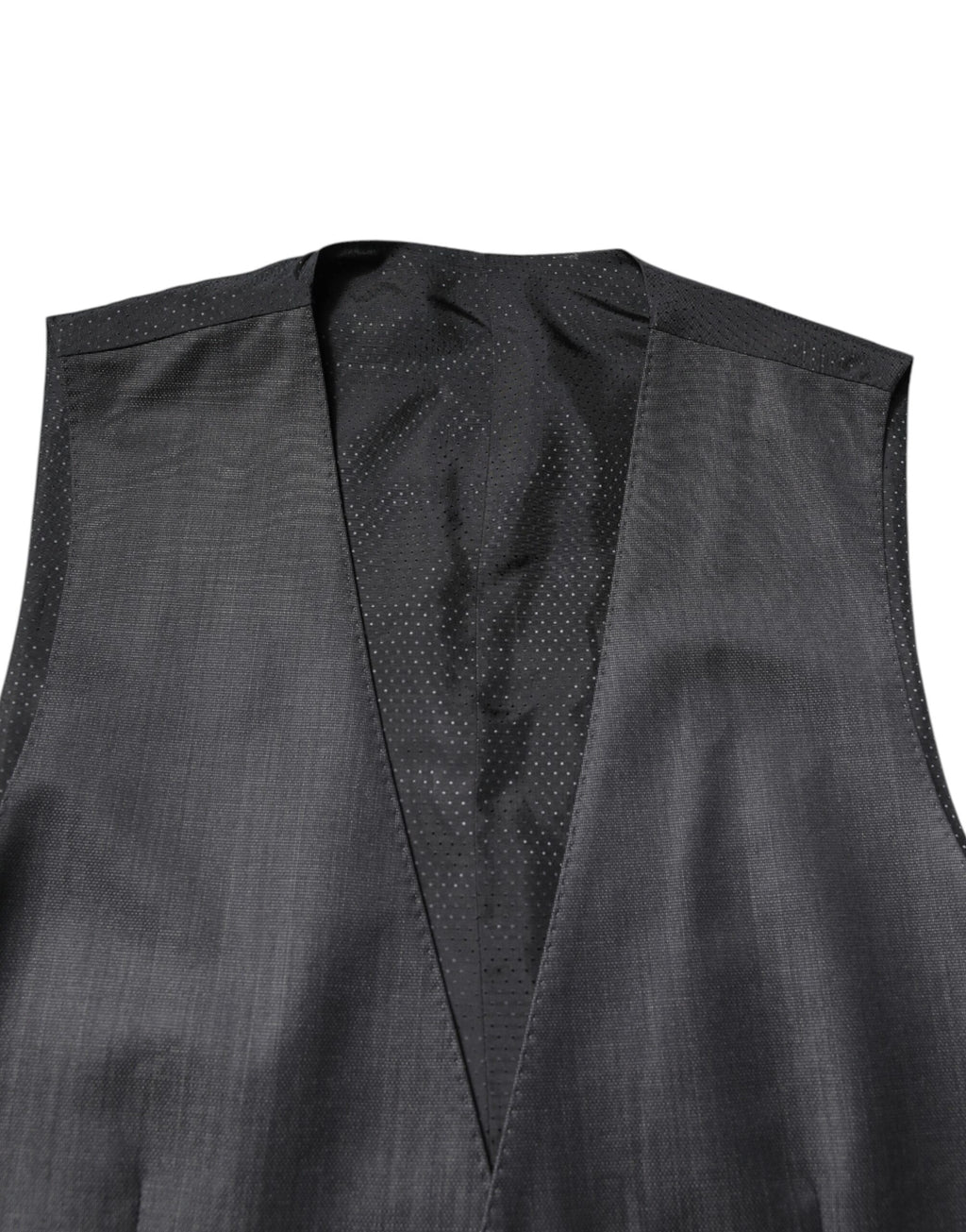 Dolce & Gabbana Schwarze Wollweste Kleid Formelle Weste