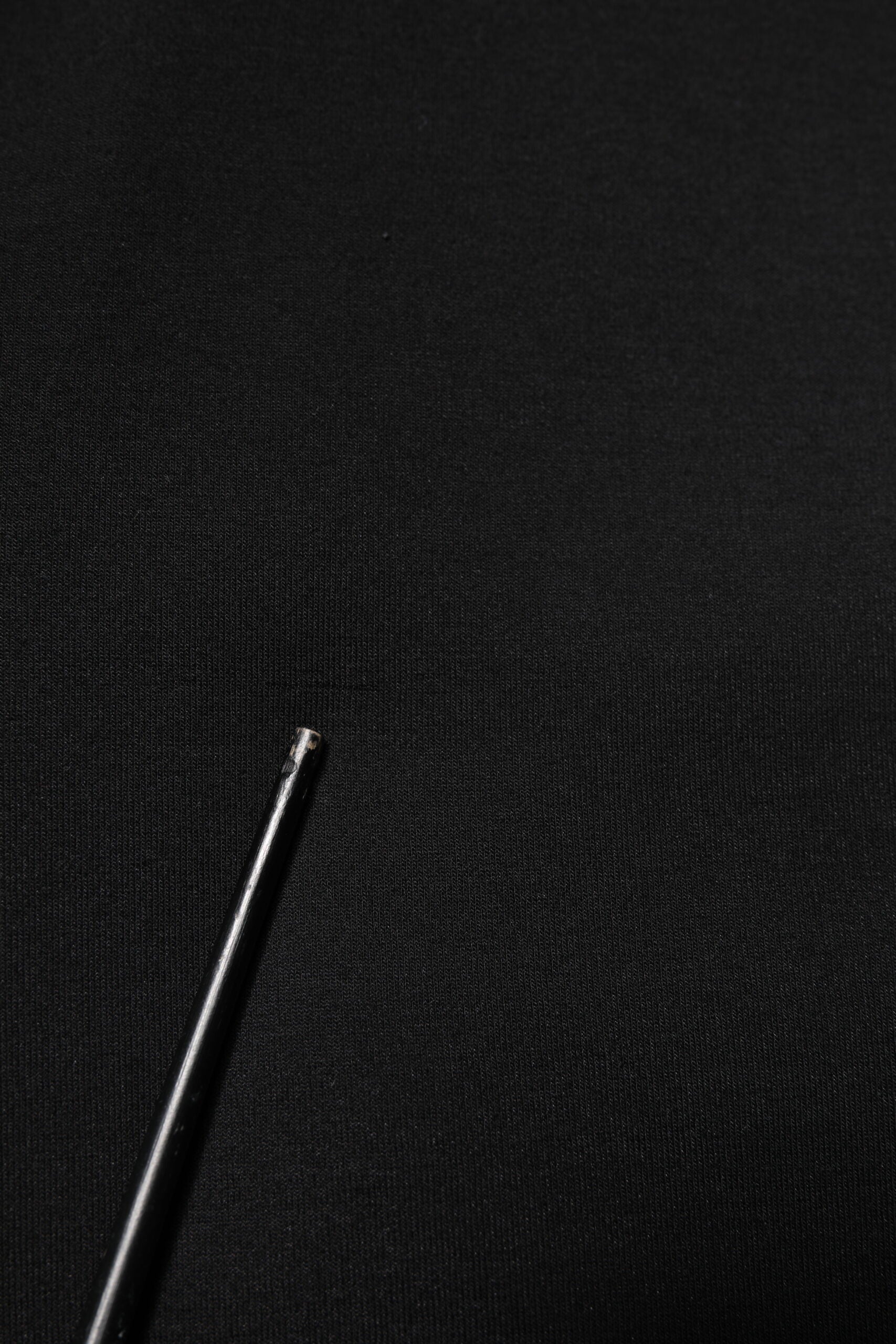 Dolce & Gabbana Schwarzer Cotton DG Pullover mit Rundhalsausschnitt