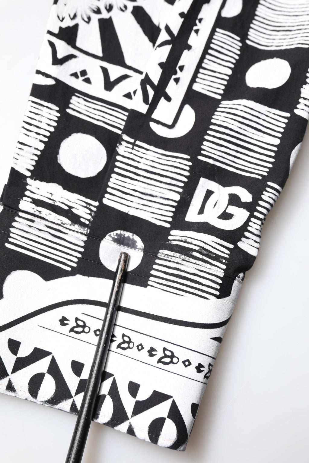 Dolce & Gabbana Schwarz Weißes Bandana MARTINI Freizeithemd