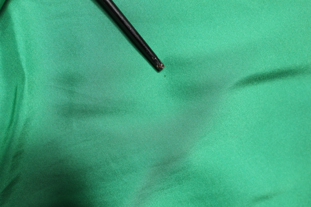 Dolce & Gabbana Grünes Seidensatin Langarm Freizeithemd