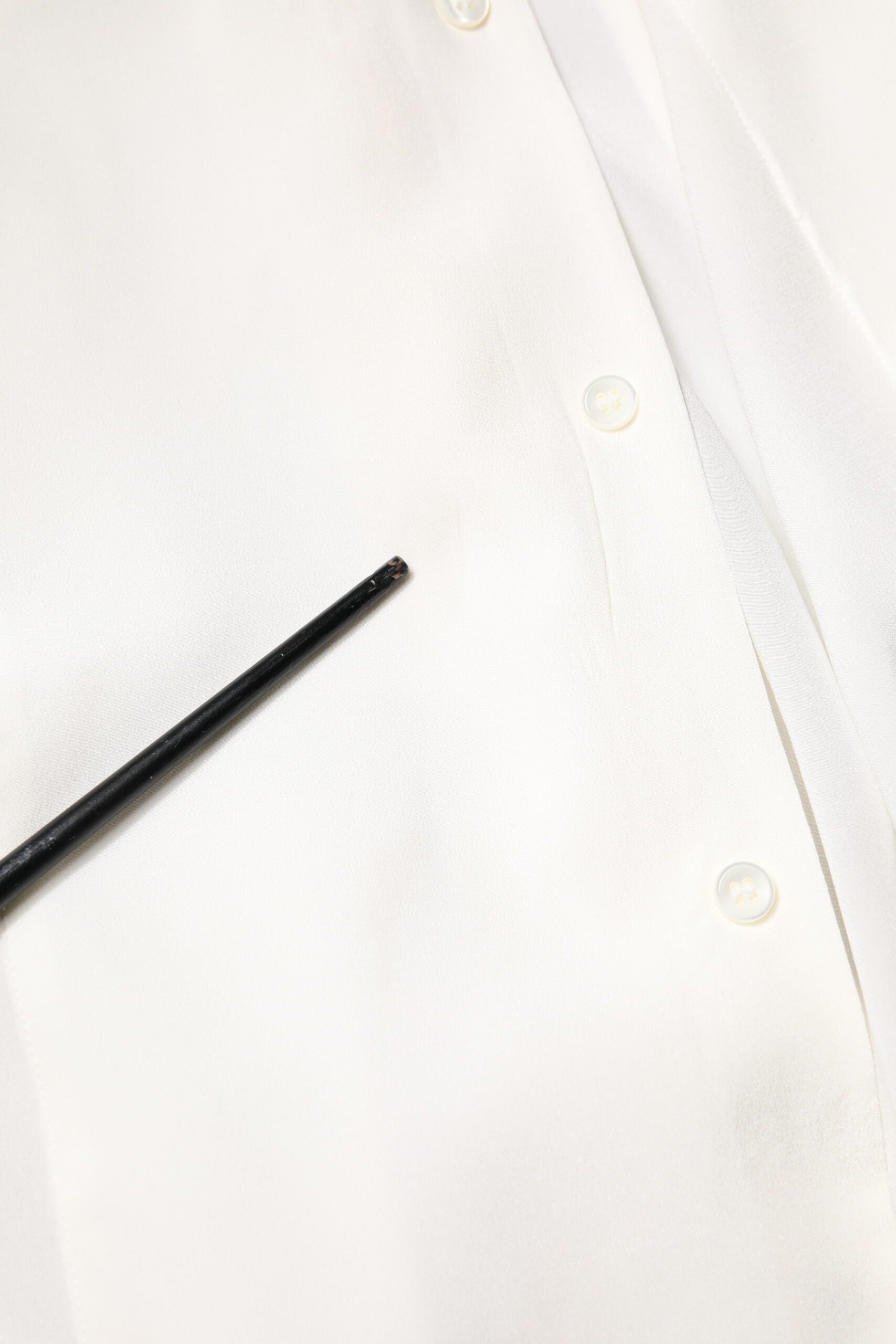 Dolce & Gabbana Weißes Seidenkleid GOLD Formales Hemd mit Kragen