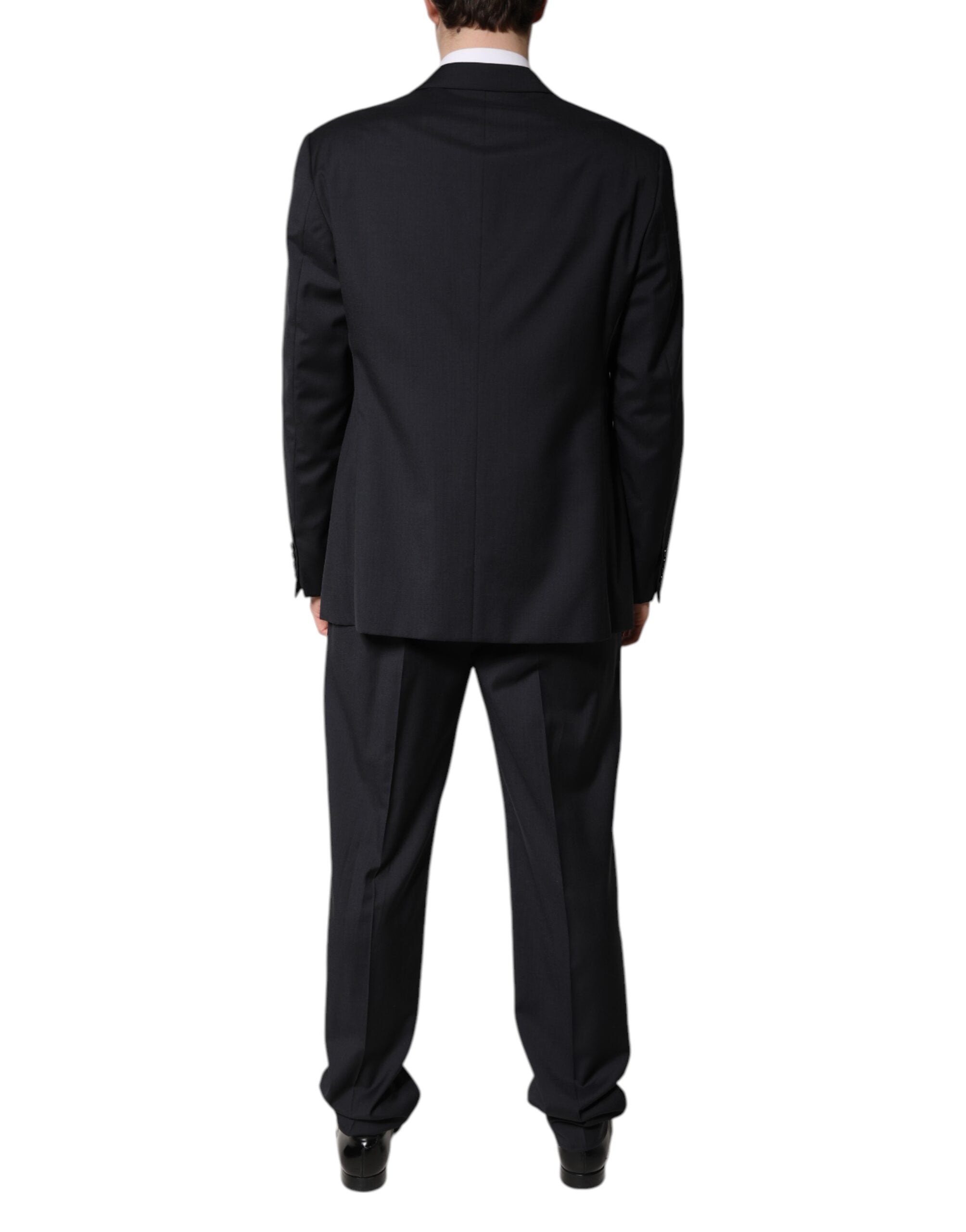 Emporio Armani Schwarzer einreihiger formeller 2-teiliger Anzug