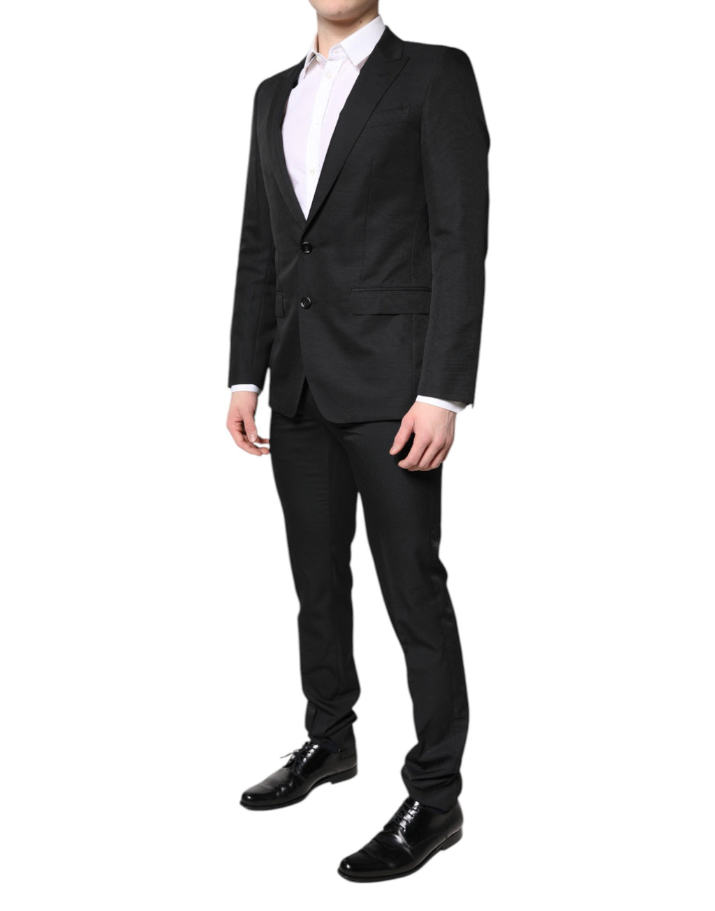 Dolce & Gabbana Schwarzer einreihiger formeller 2-teiliger Anzug