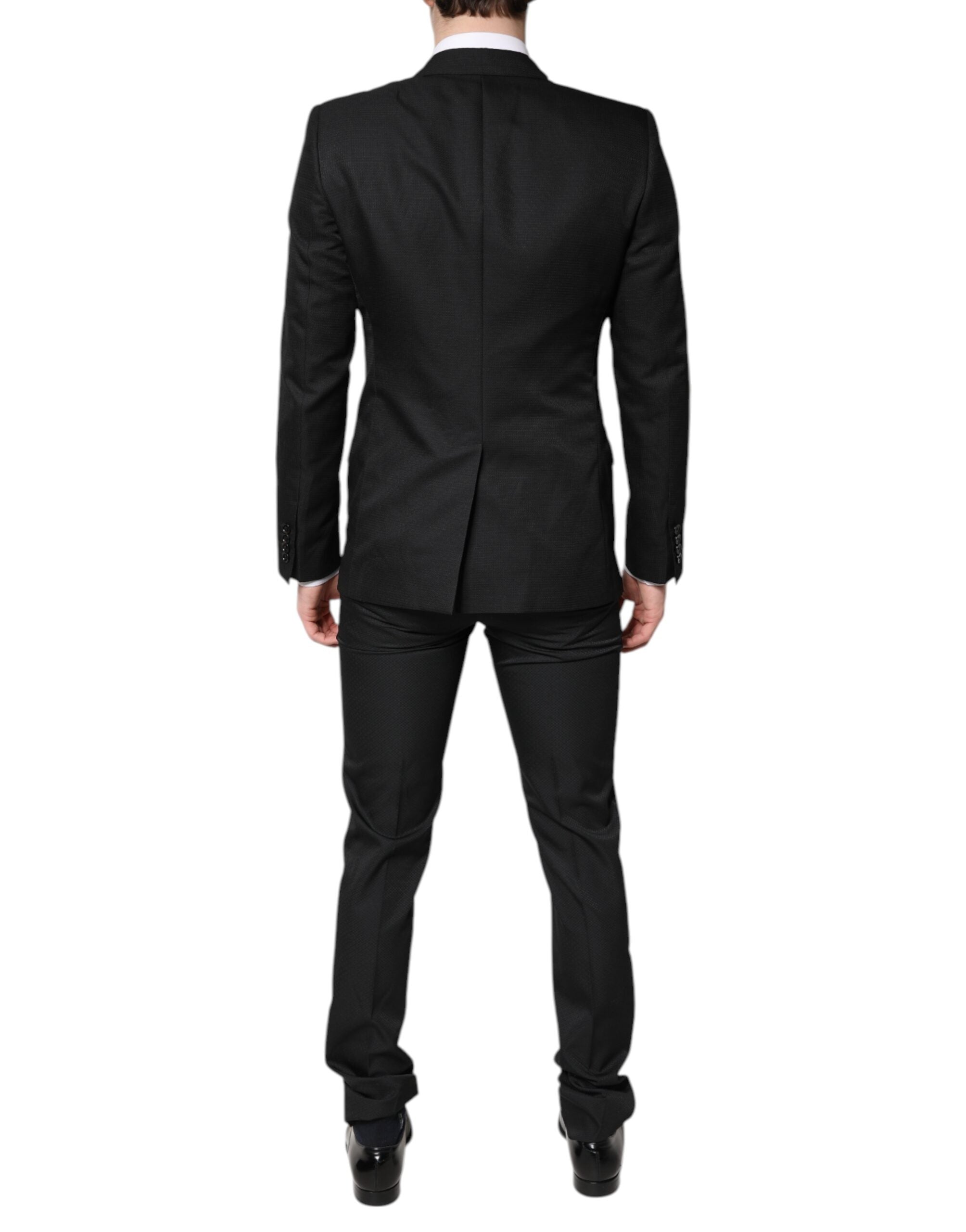 Dolce & Gabbana Schwarzer einreihiger formeller 2-teiliger Anzug