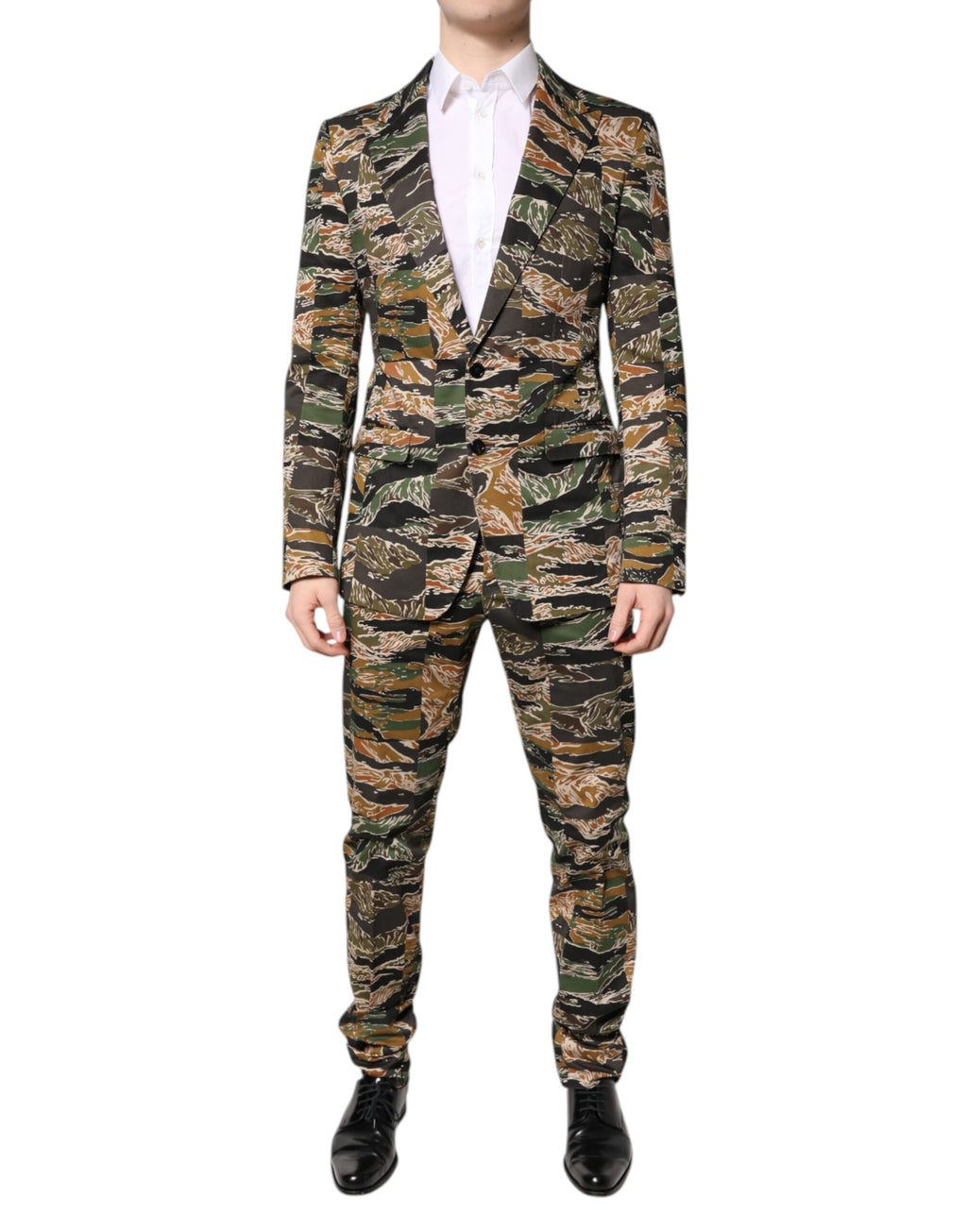 Dolce & Gabbana Multicolor TAORMINA Einreihiger 2-teiliger Anzug