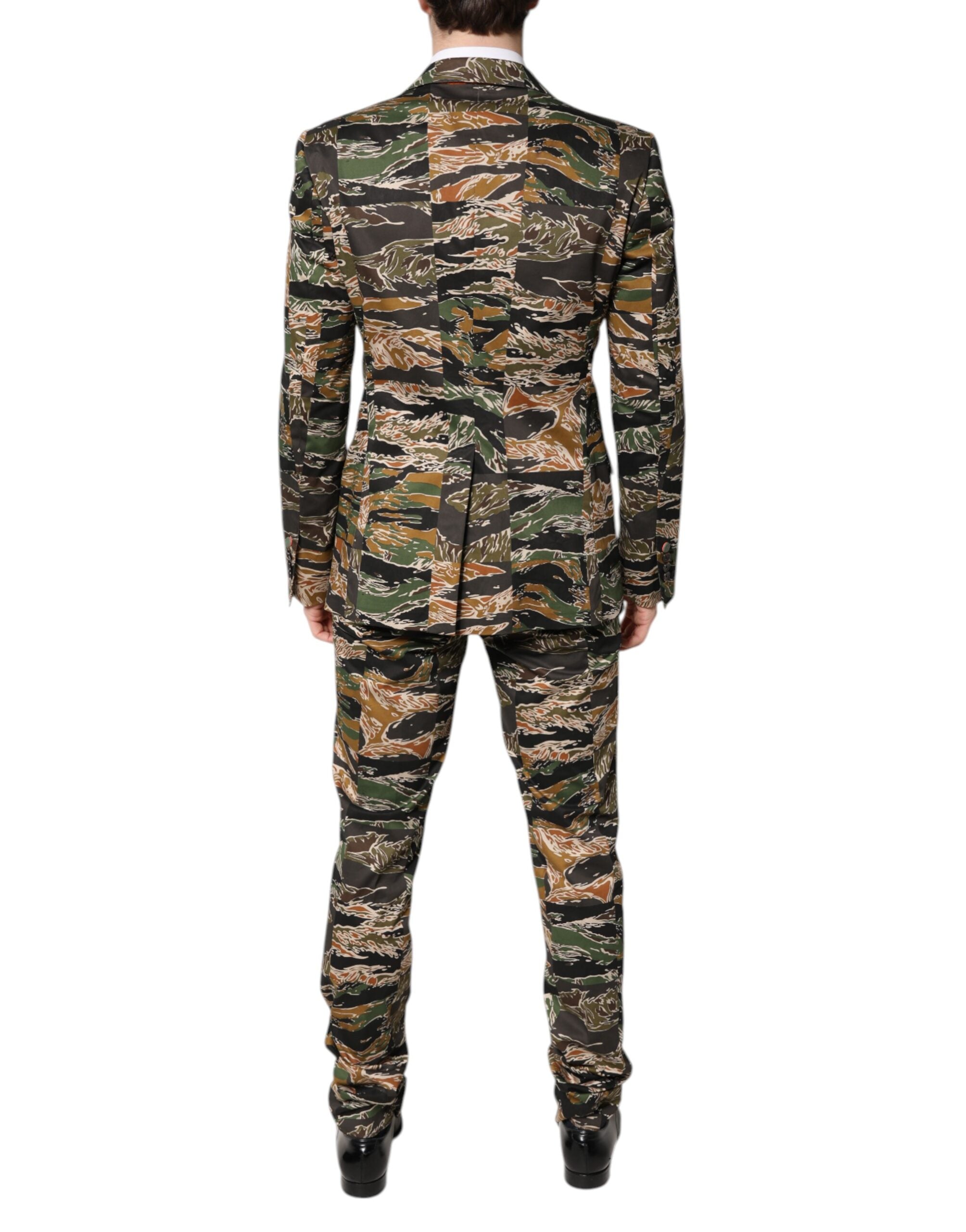 Dolce & Gabbana Multicolor TAORMINA Einreihiger 2-teiliger Anzug