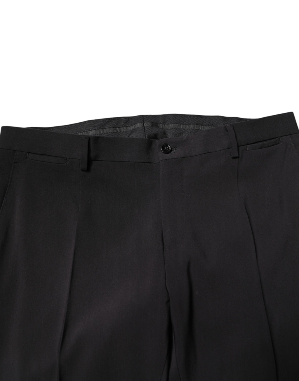 Dolce & Gabbana Schwarzer einreihiger 2-teiliger Anzug aus Baumwolle