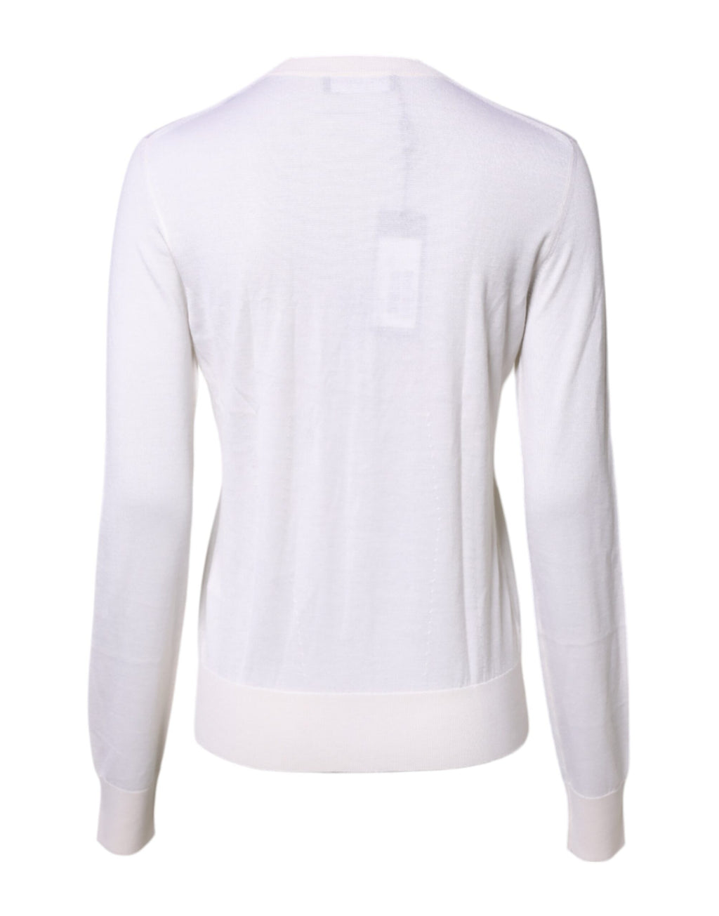 Dolce & Gabbana Weißes Kaschmir-Rundhals-Top Strickjacke Pullover