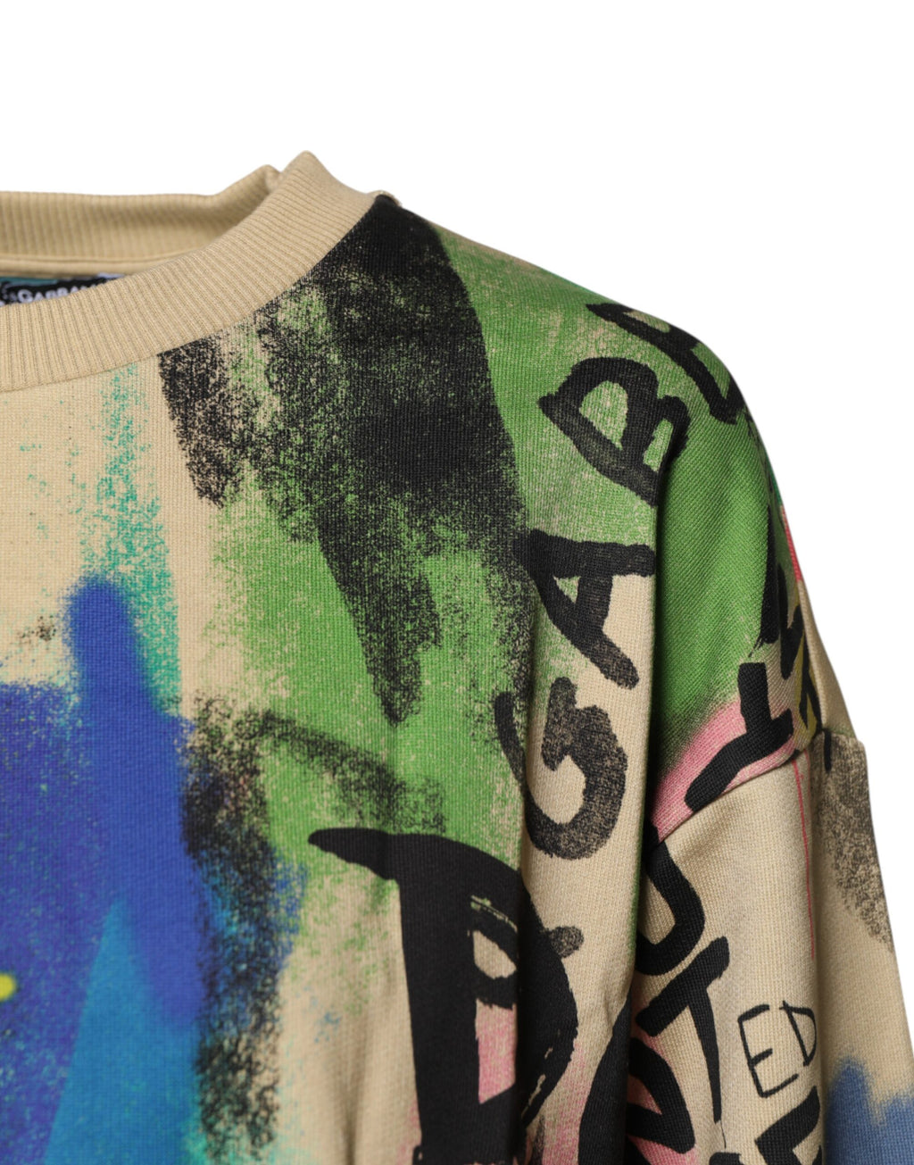 Dolce & Gabbana Pullover aus Baumwolle mit Multicolor-Druck