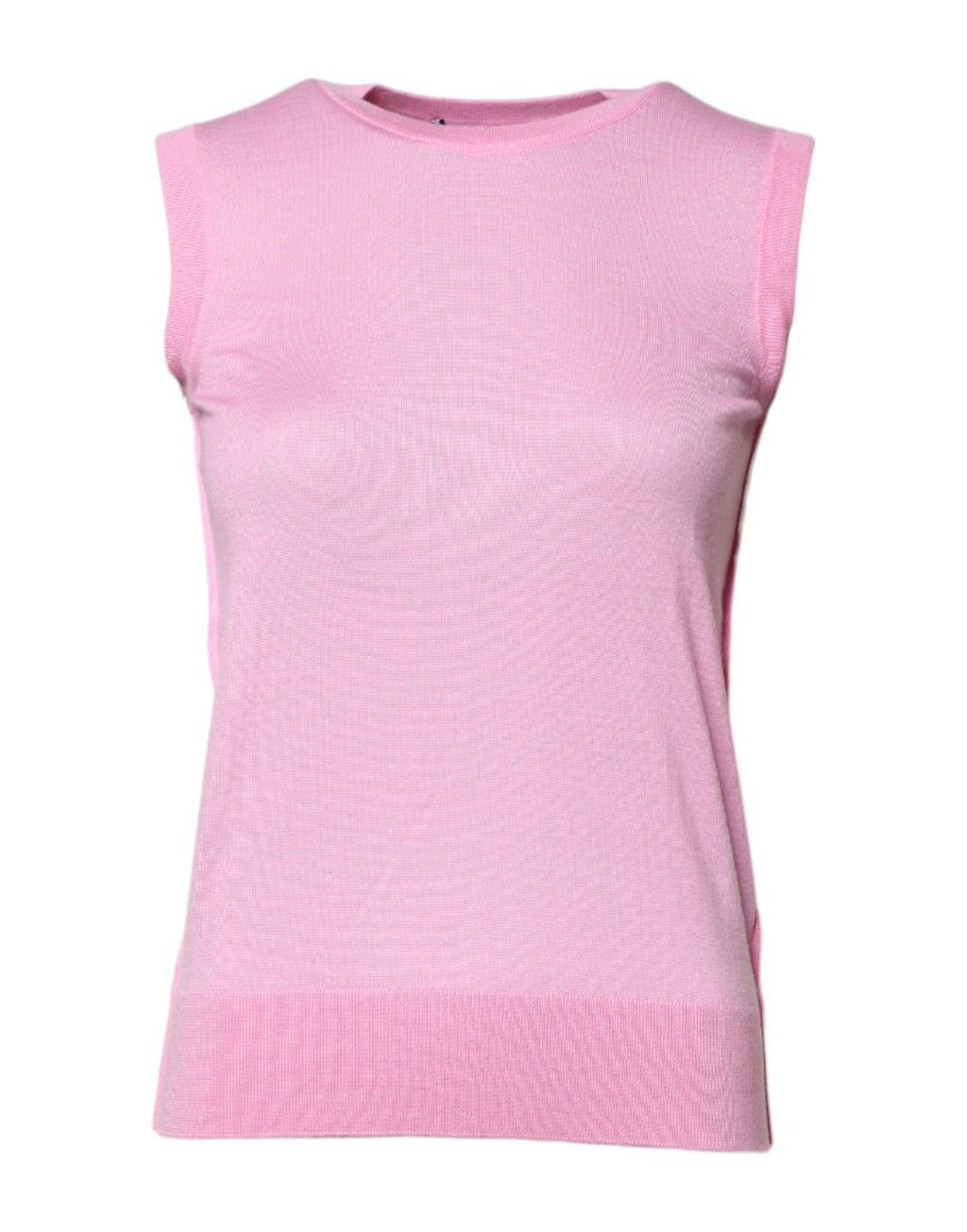 Dolce & Gabbana Rosa Kaschmir Rundhalsausschnitt Ärmelloses Tank-Top