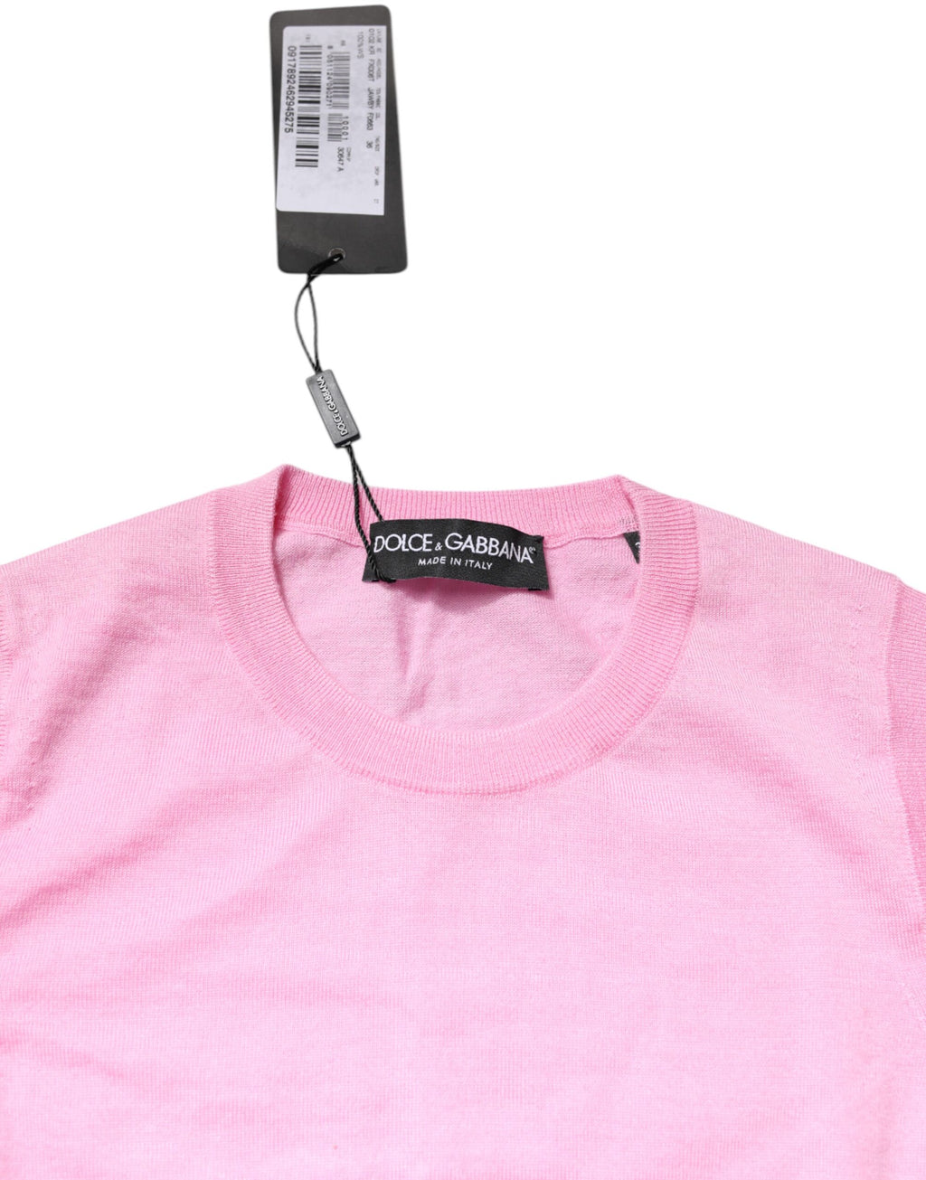 Dolce & Gabbana Rosa Kaschmir Rundhalsausschnitt Ärmelloses Tank-Top