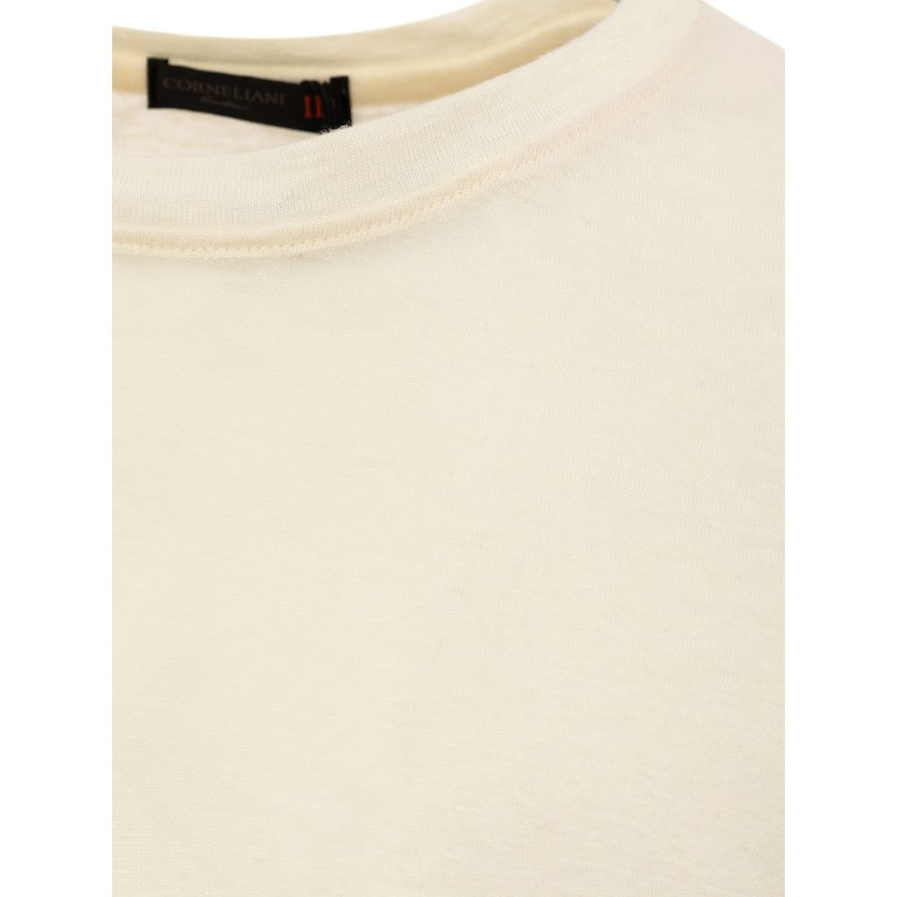 Corneliani T-Shirt aus gelbem Leinen