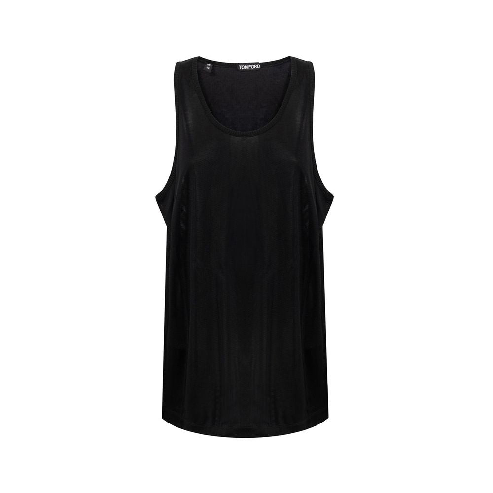 Tom Ford Schwarzes Viskose-Tank-Top