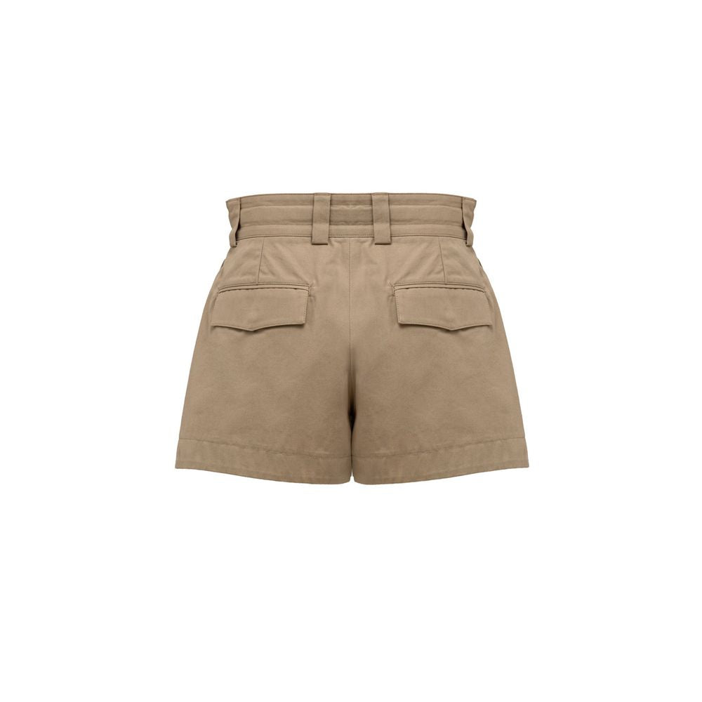 Dolce & Gabbana Beigefarbene Baumwoll-Bermudas