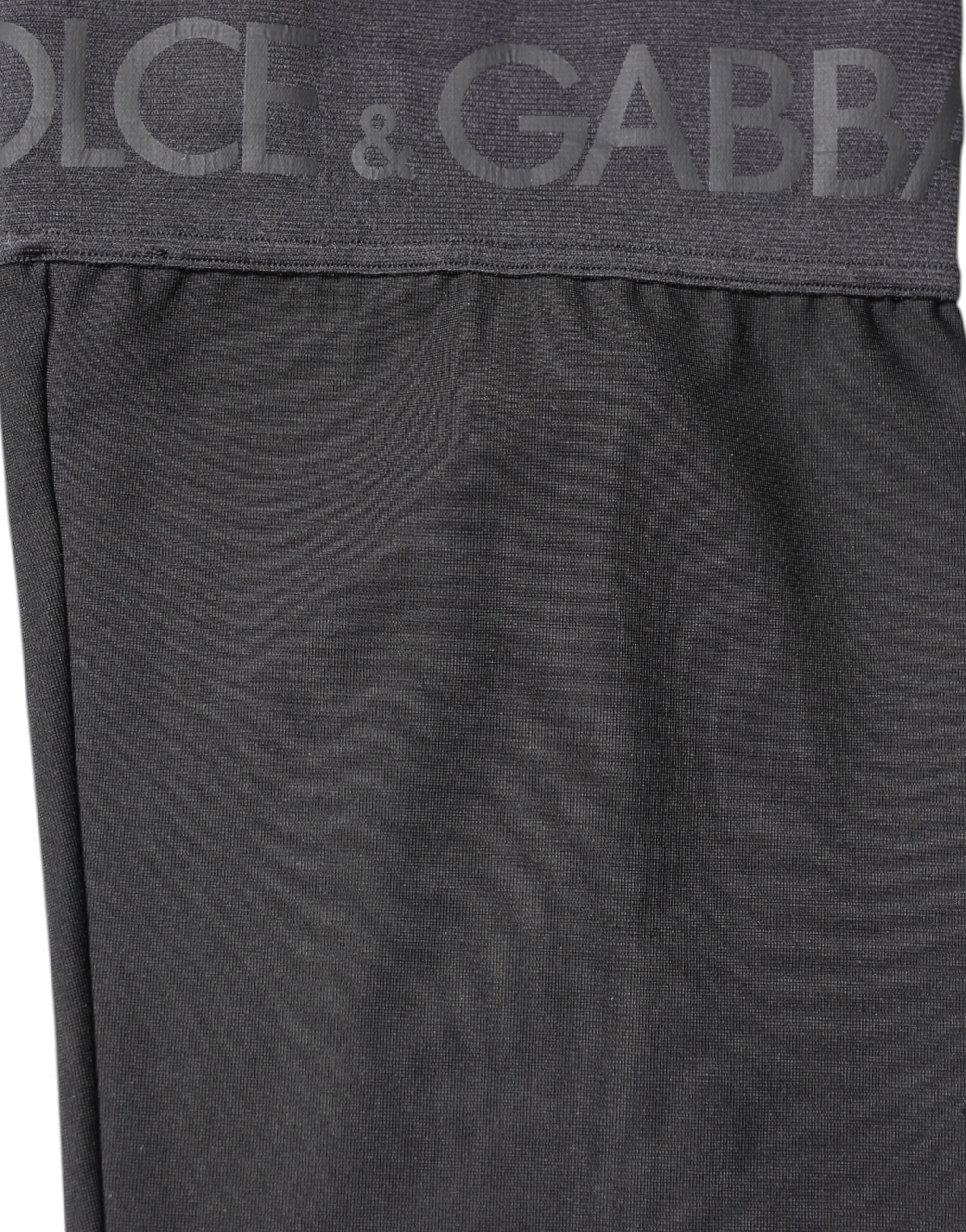 Dolce & Gabbana Schwarze Viskose-Stretchstrümpfe über der Wade Strümpfe