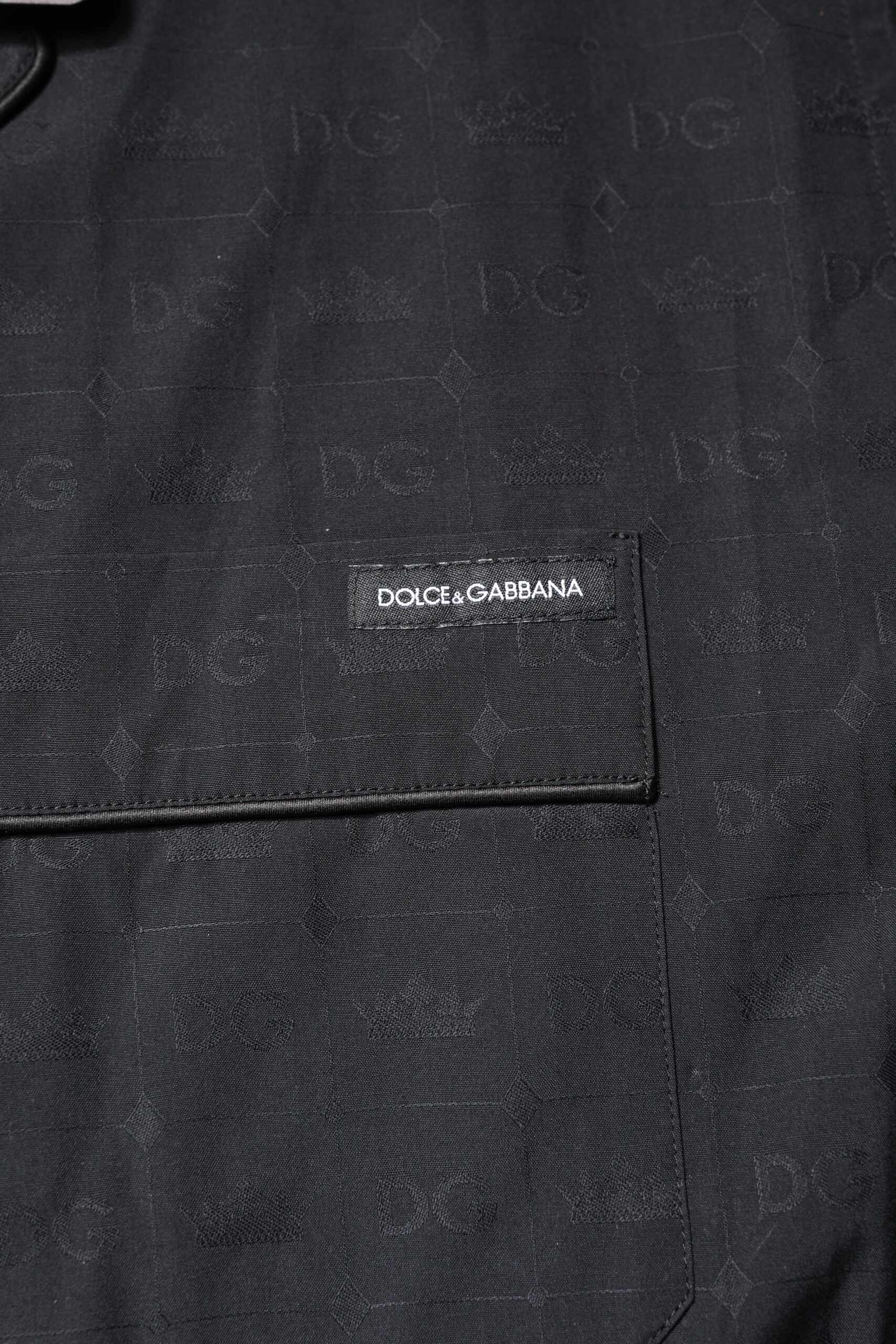 Dolce & Gabbana Schwarzer Baumwoll-Pyjama für Männer Schlafanzug