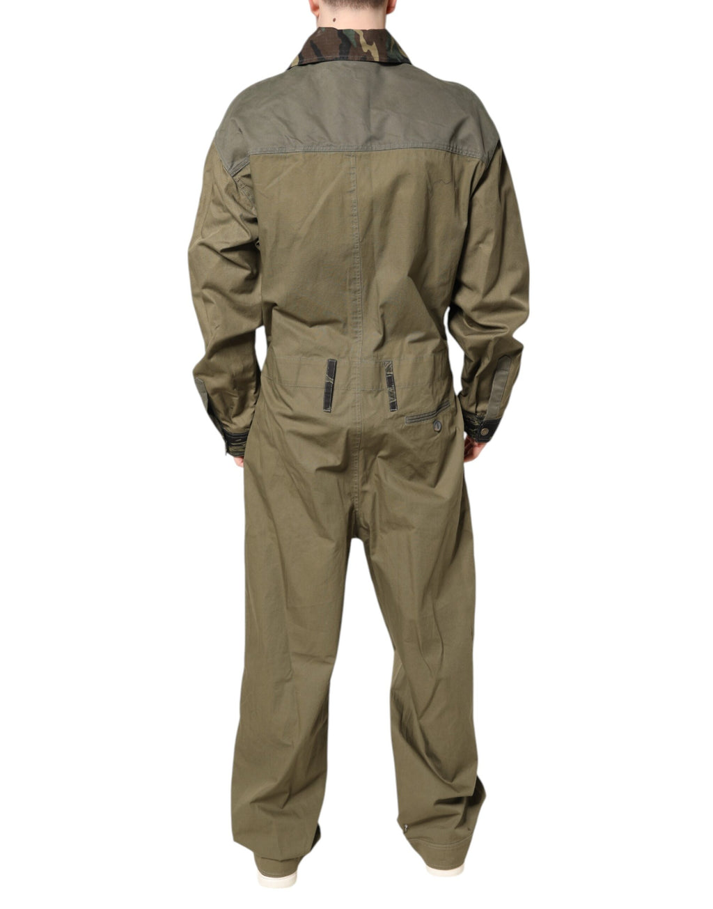 Dolce & Gabbana Braunes Baumwoll-Stretch-Hemd-Hose Freizeit-Set