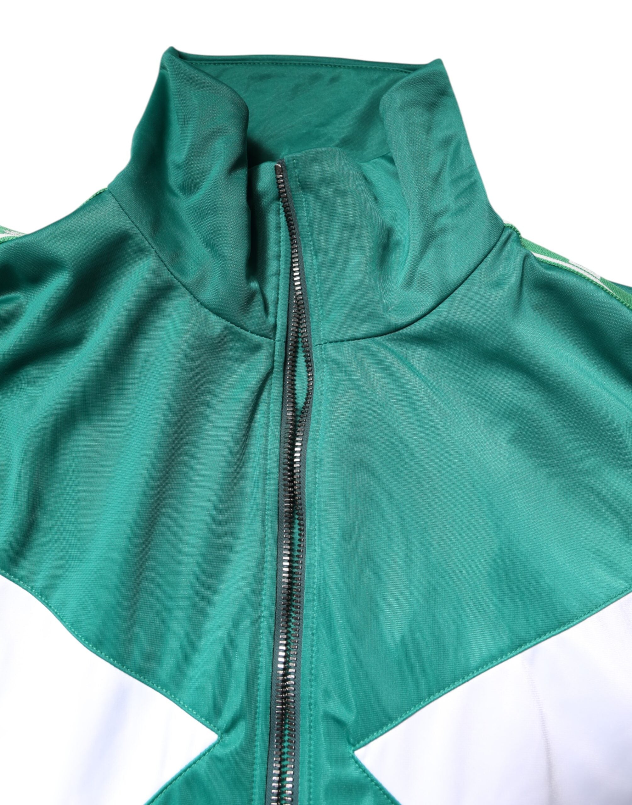 Dolce & Gabbana Mehrfarbige Windbreaker-Jacke mit durchgehendem Reißverschluss