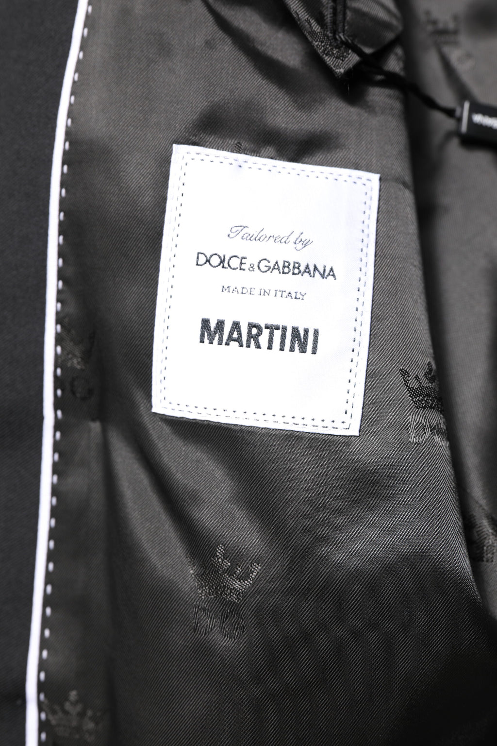 Dolce & Gabbana Schwarzer MARTINI Doppelreihiger Mantel Blazer