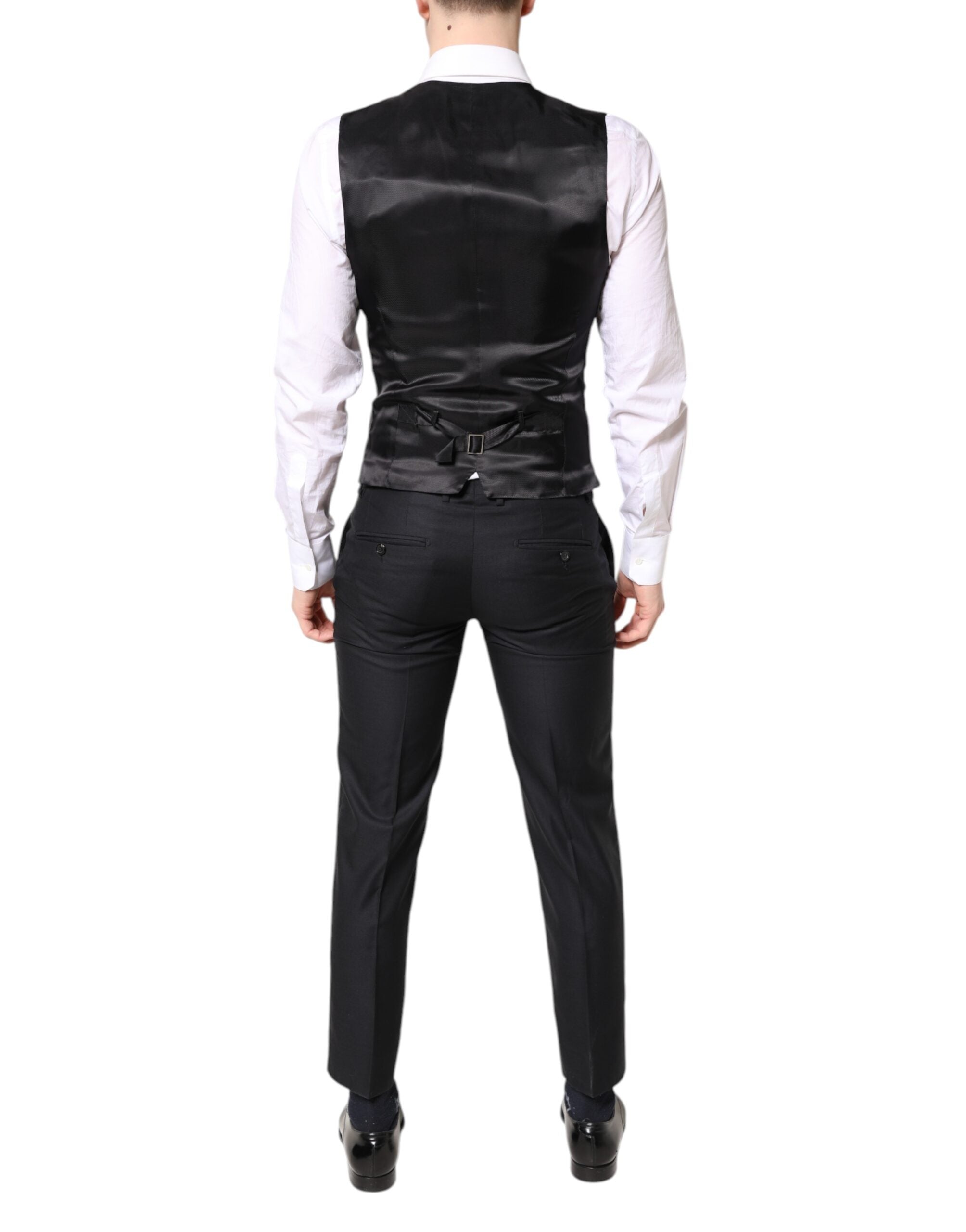 Dolce & Gabbana Blauer MARTINI Wolle Formal 3 Stück Anzug