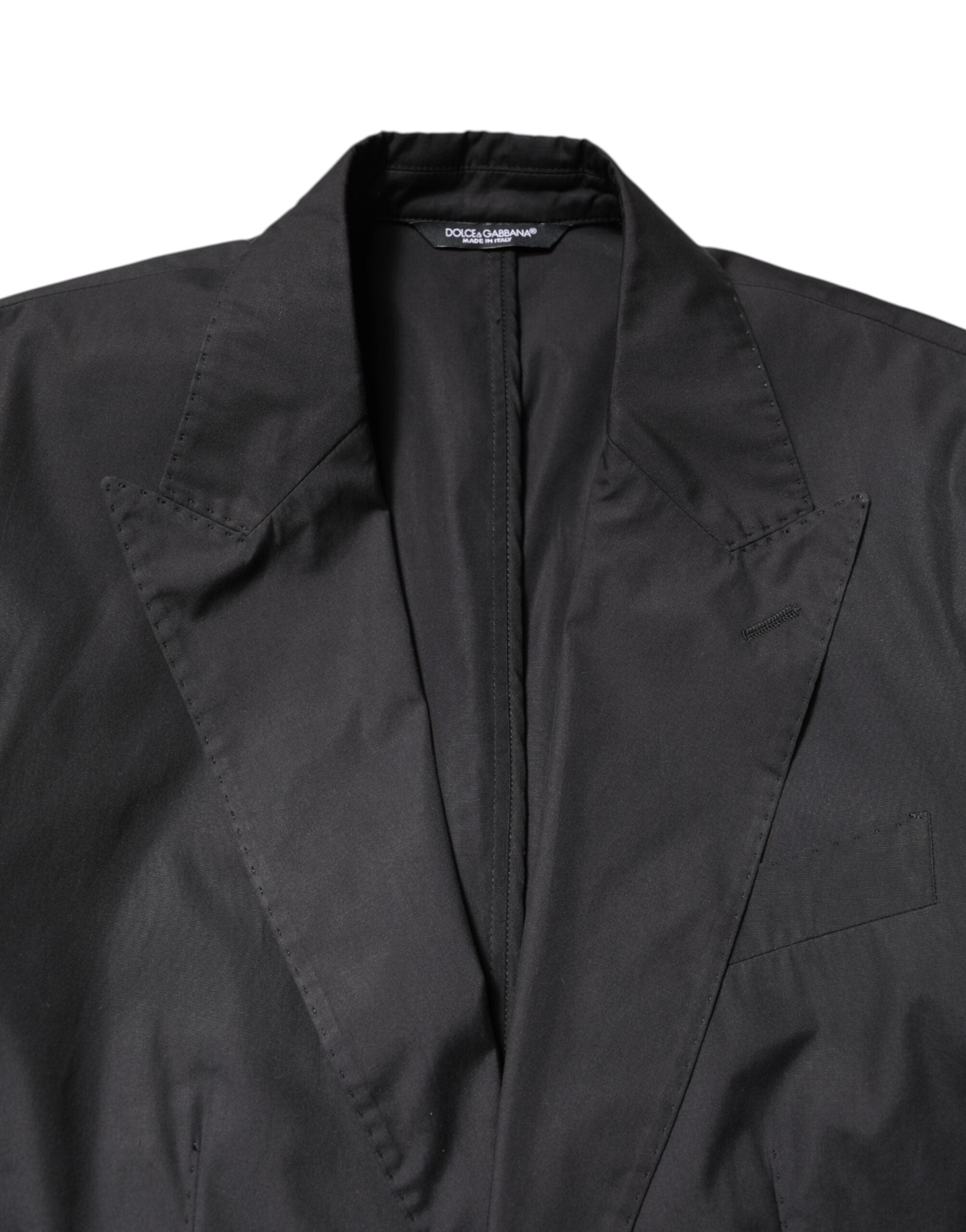 Dolce & Gabbana Schwarzer Cotton TAORMINA Formal 2 Piece Anzug