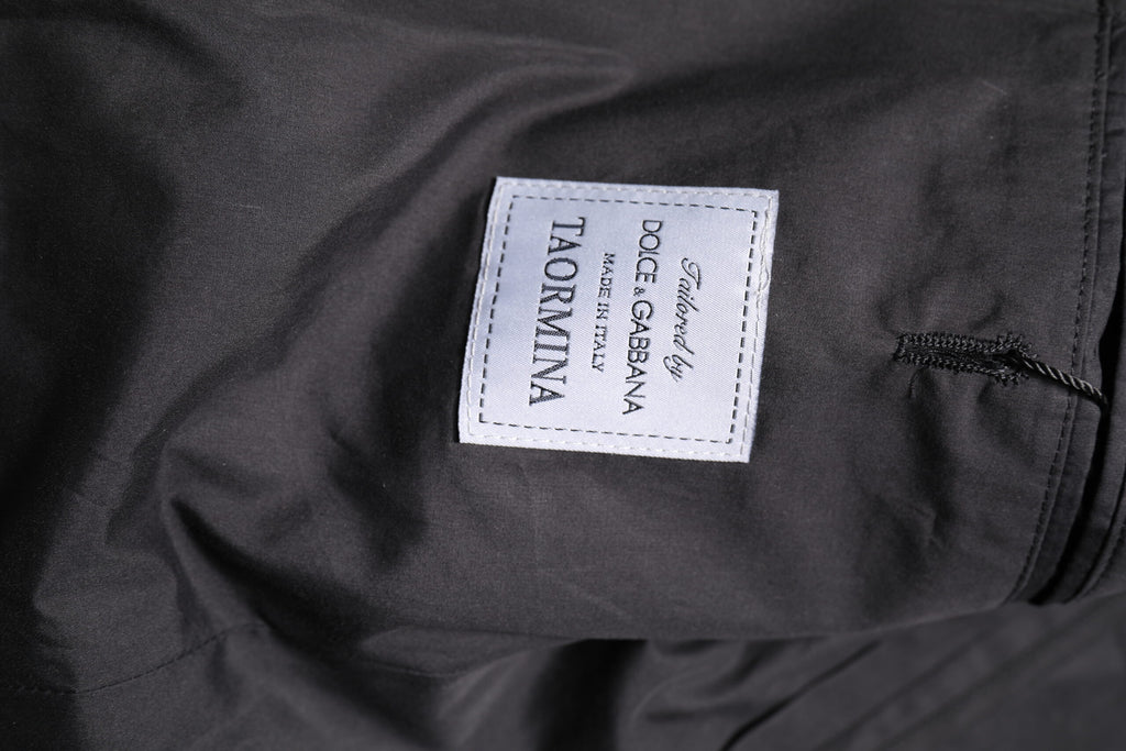 Dolce & Gabbana Schwarzer Cotton TAORMINA Formal 2 Piece Anzug