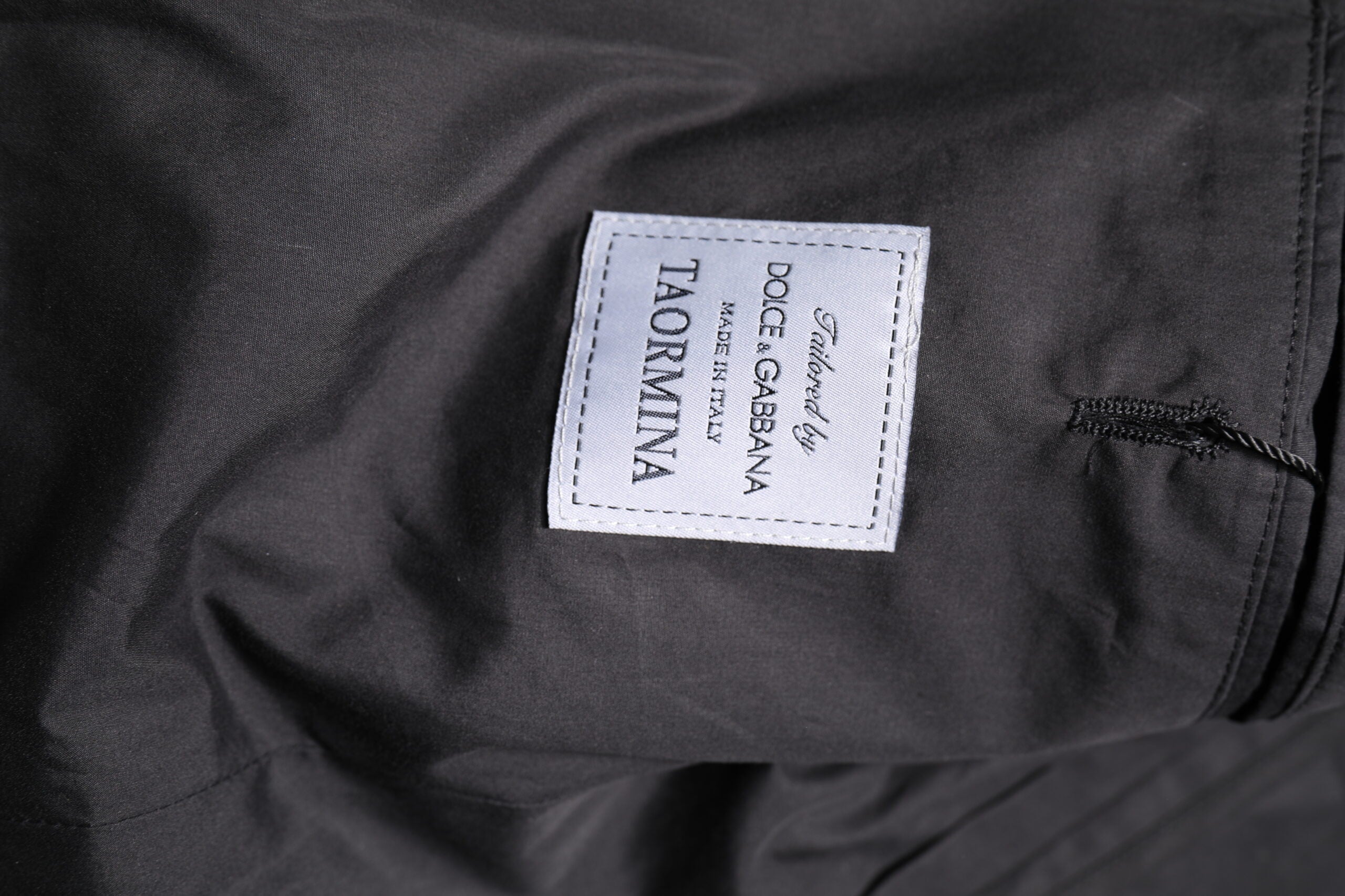 Dolce & Gabbana Schwarzer Cotton TAORMINA Formal 2 Piece Anzug