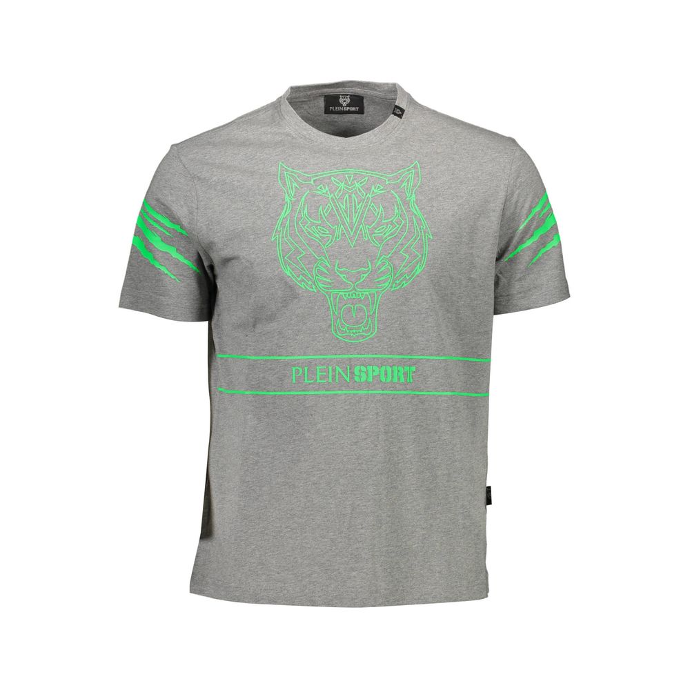 Plein Sport Braunes Baumwoll-T-Shirt für Männer