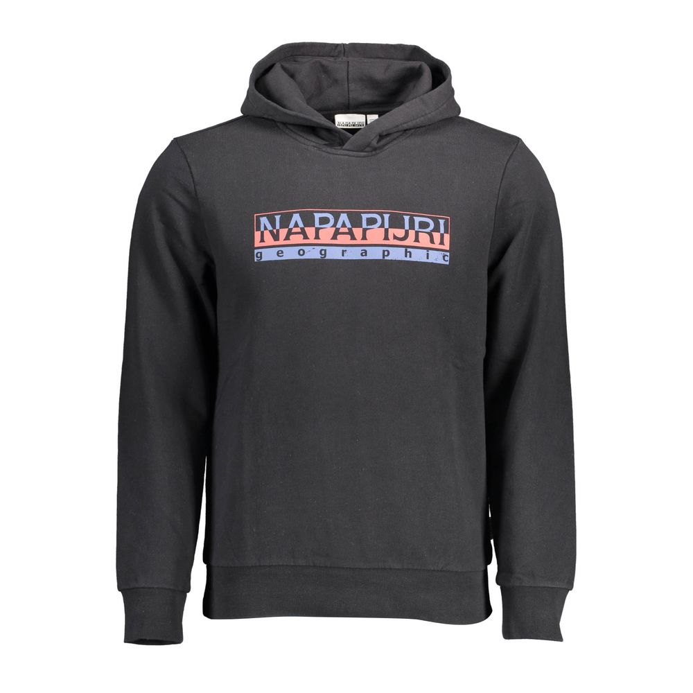 Napapijri Schwarzer Baumwoll-Hoodie für Männer