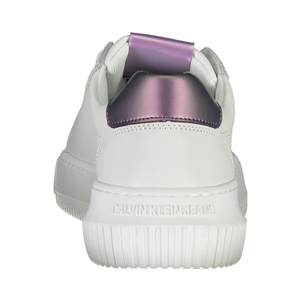 Calvin Klein Weißes Leder Damen Sneaker