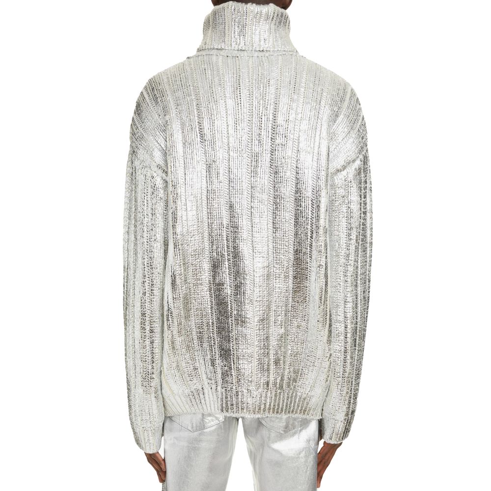 Balmain Brauner Rollkragenpullover aus Wolle für Männer