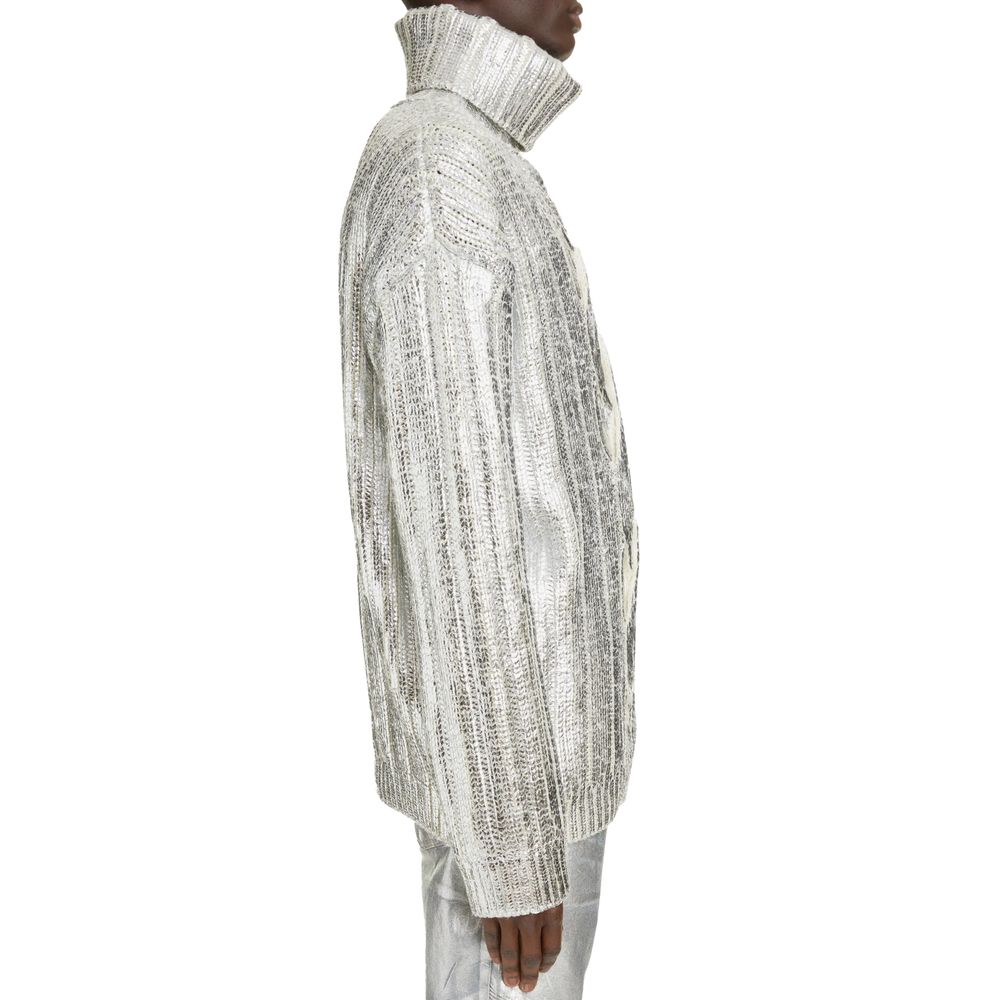 Balmain Brauner Rollkragenpullover aus Wolle für Männer