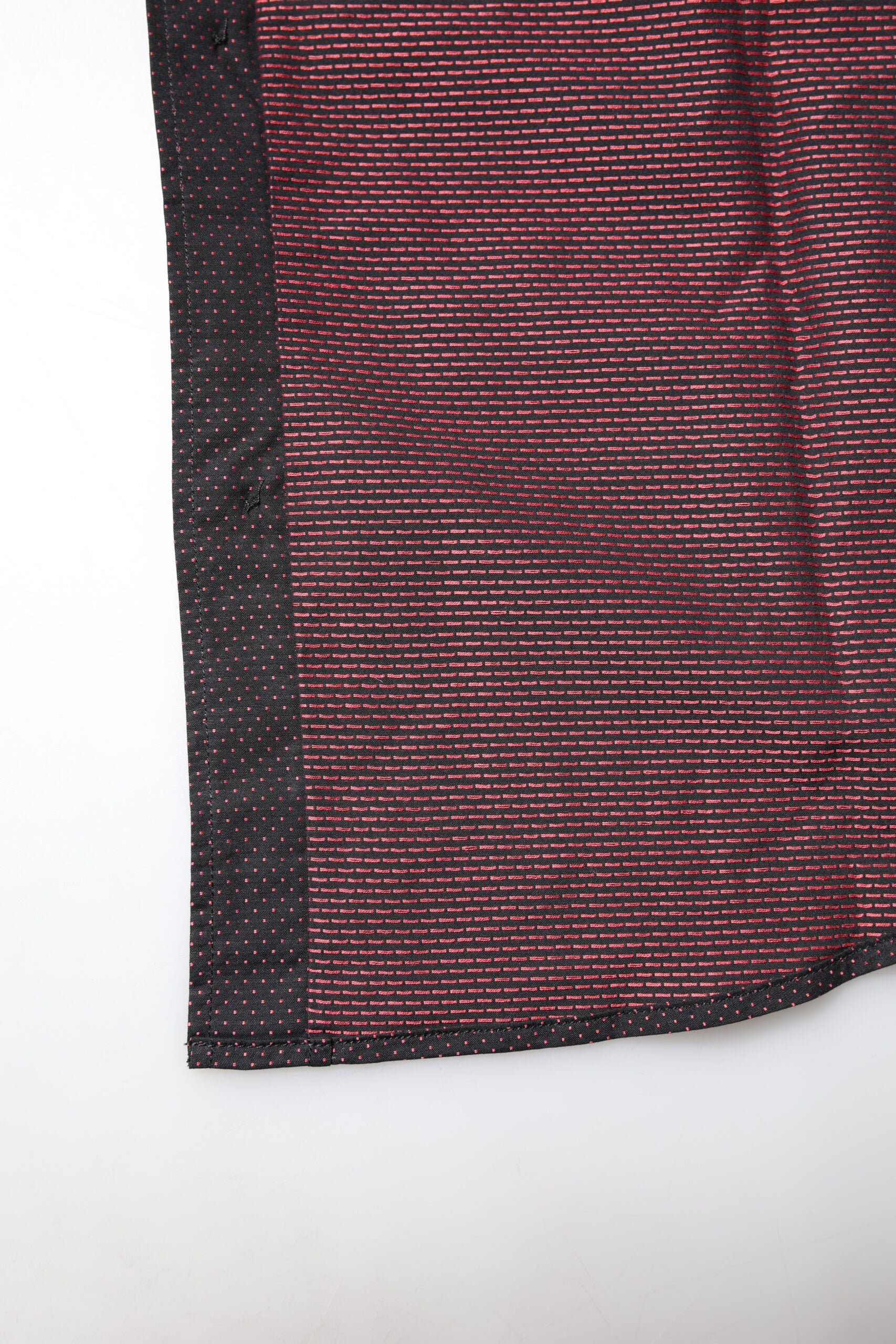 Dolce & Gabbana Kastanienbraunes Jacquard-Baumwollhemd GOLD für Herren