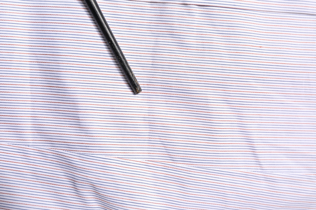 Dolce & Gabbana Weiß gestreiftes Hemd aus Baumwolle GOLD mit langen Ärmeln