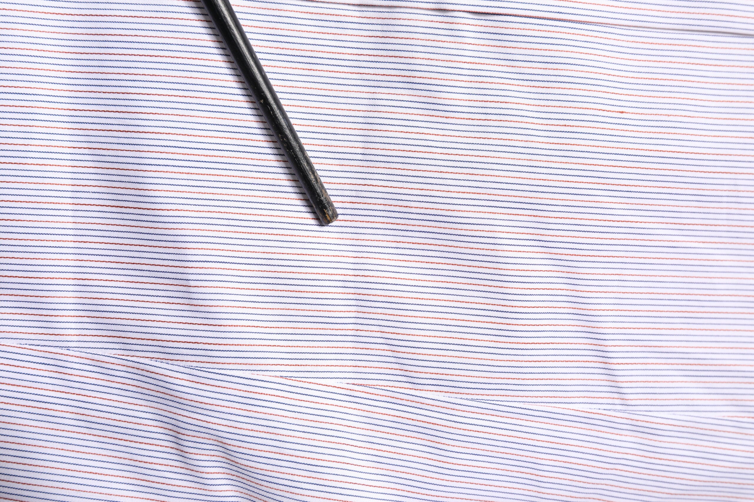 Dolce & Gabbana Weiß gestreiftes Hemd aus Baumwolle GOLD mit langen Ärmeln