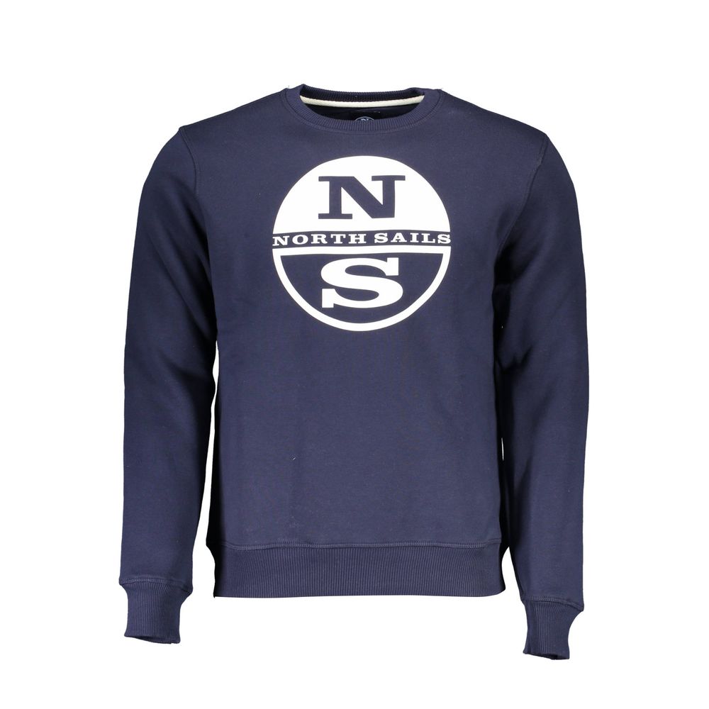 North Sails Blauer Baumwollpullover für Männer