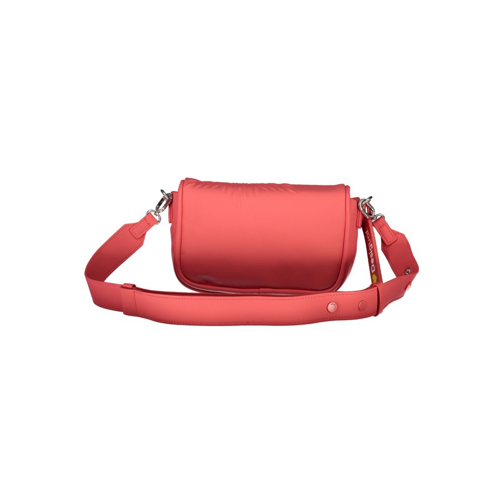 Desigual Rote Polyethylen-Handtasche