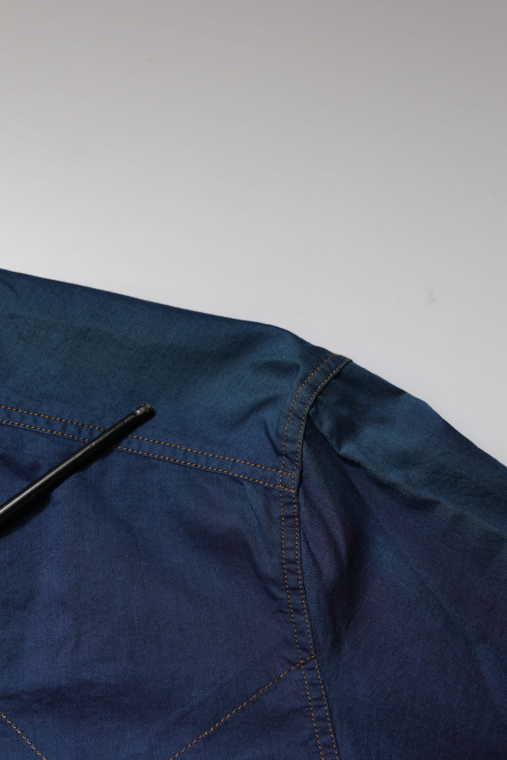 Dolce & Gabbana Blaues Baumwolle GOLD Langarm Freizeithemd