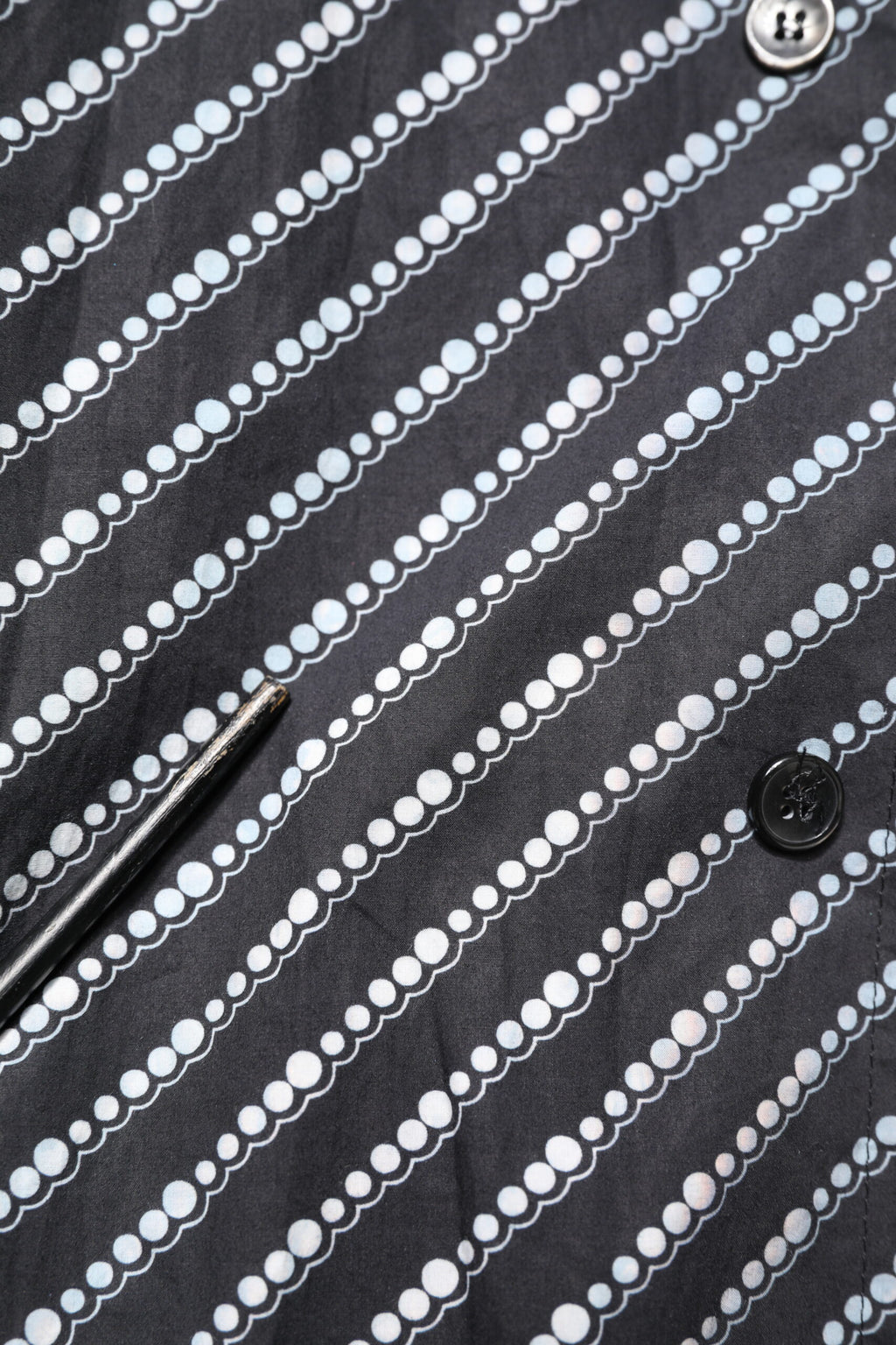 Dolce & Gabbana Schwarz-Weiß gestreiftes Button Down Freizeithemd