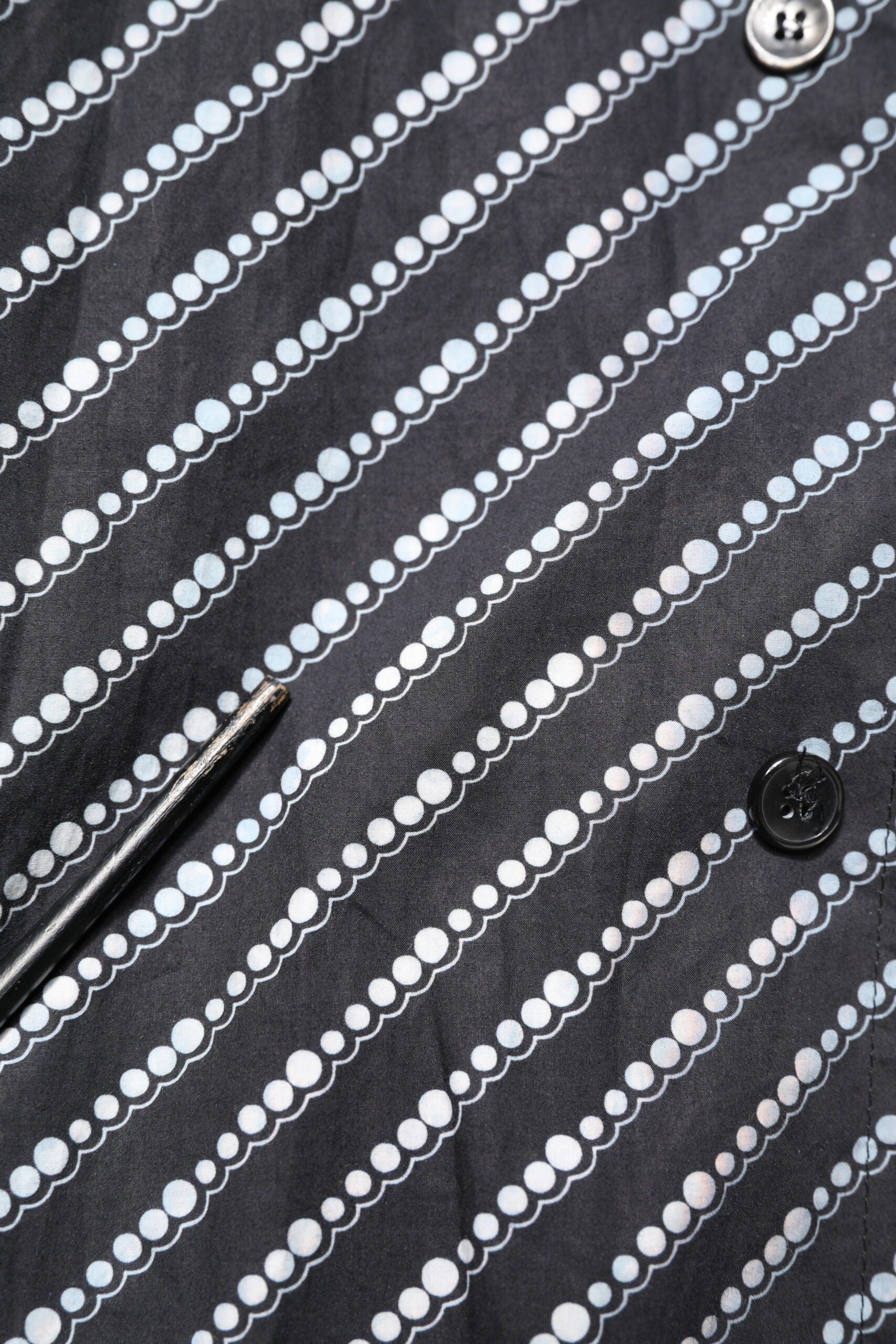 Dolce & Gabbana Schwarz-Weiß gestreiftes Button Down Freizeithemd