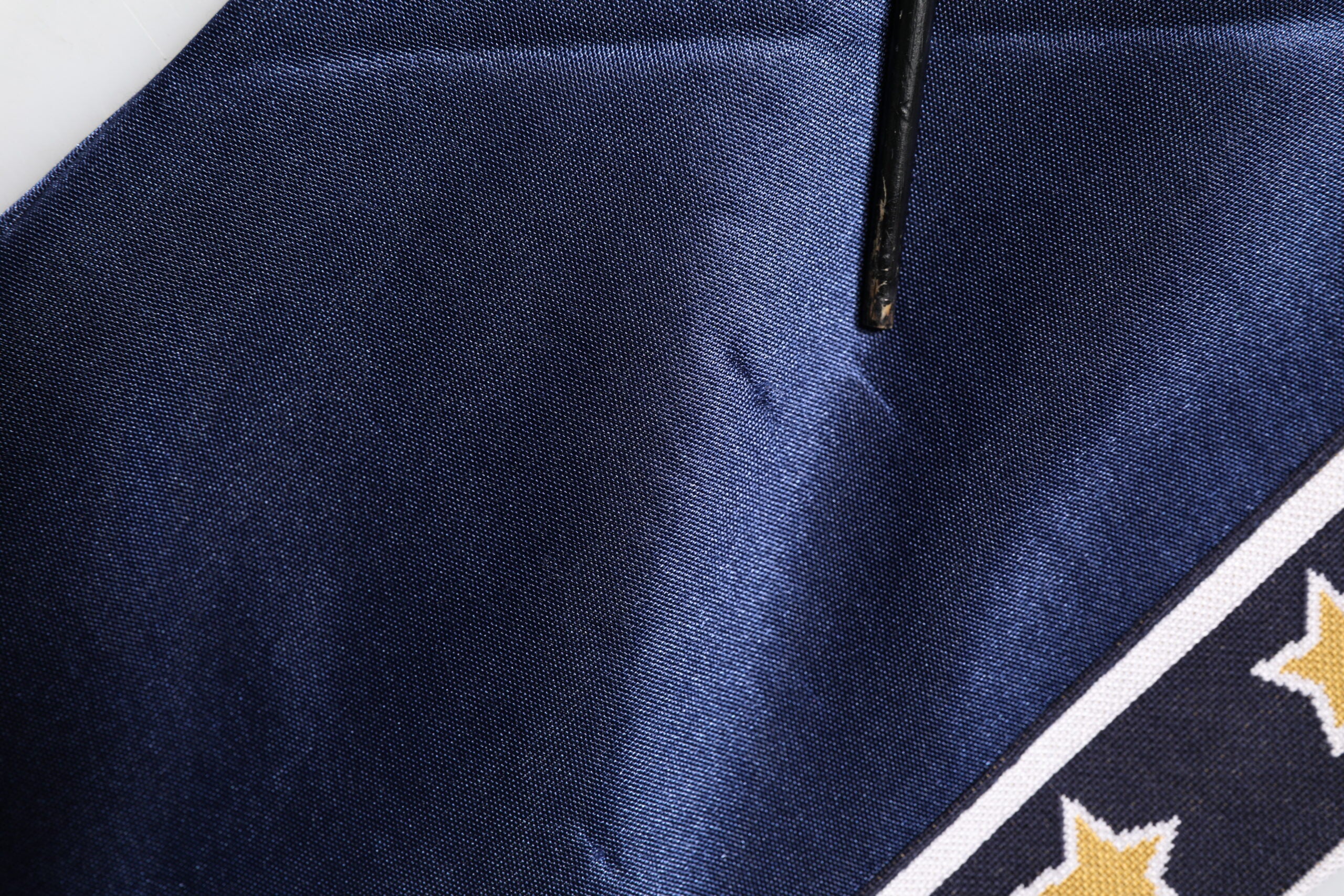 Dolce & Gabbana Blauer Nylon Logo Patch Herren Bomber Pullover