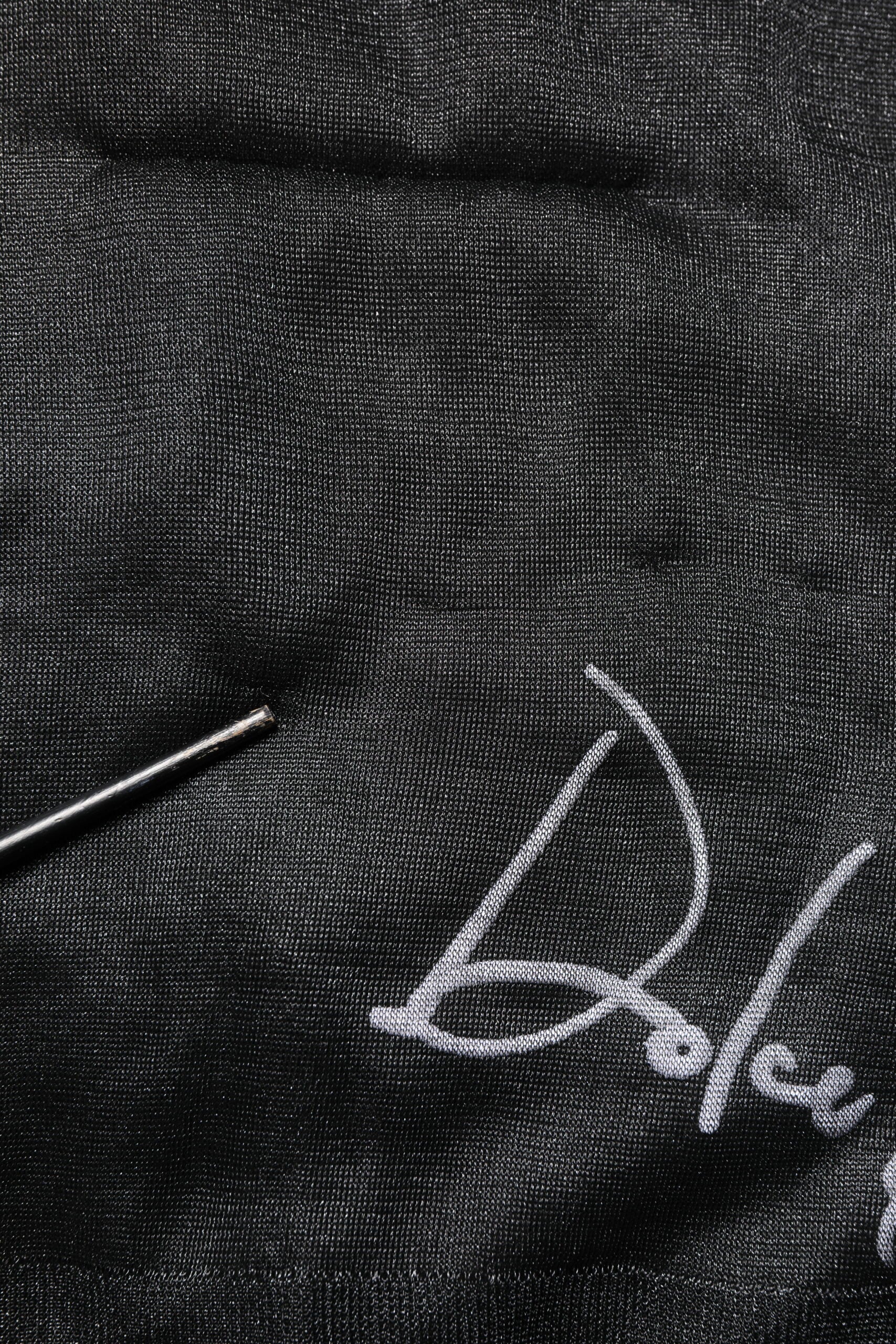 Dolce & Gabbana Schwarzer Logo-Pullover mit gestricktem Rundhalsausschnitt