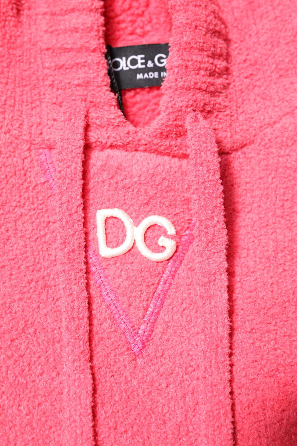 Dolce & Gabbana Roter Baumwollstrick-Pullover mit Kapuze für Männer