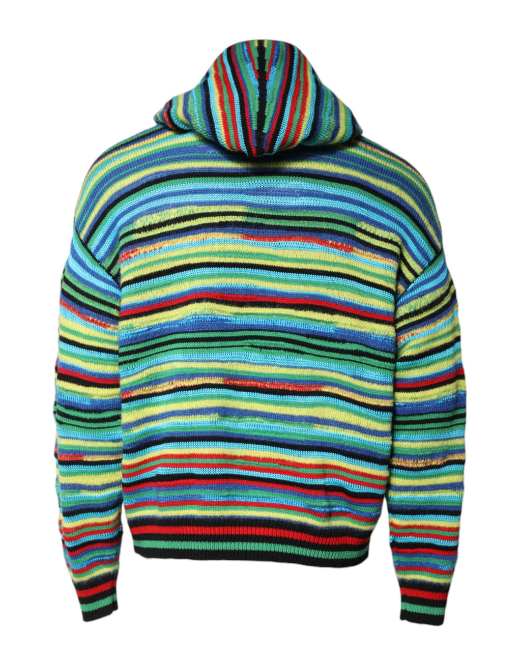 Dolce & Gabbana Multicolor Pullover mit Kapuze aus Baumwolle