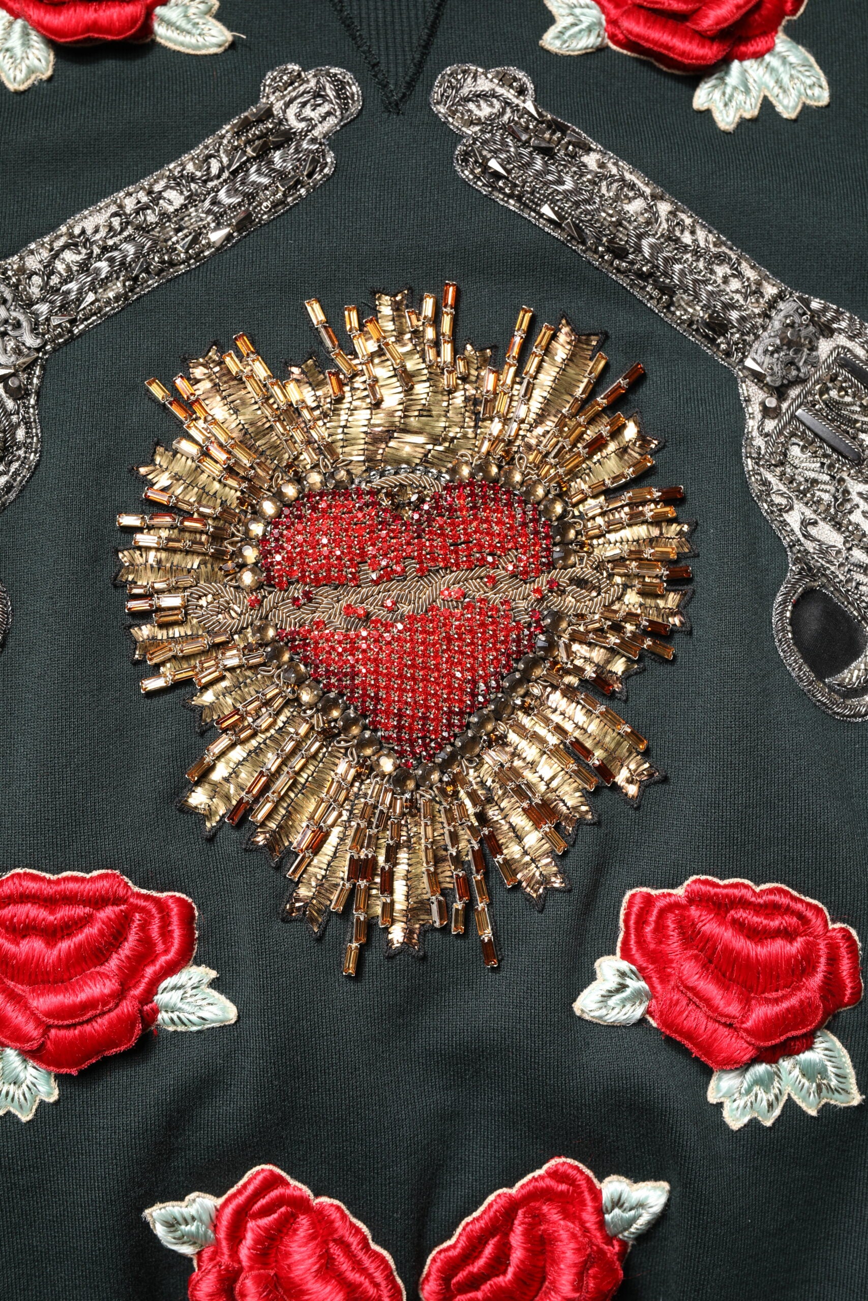 Dolce & Gabbana Schwarzer Pullover mit Paillettenverzierung