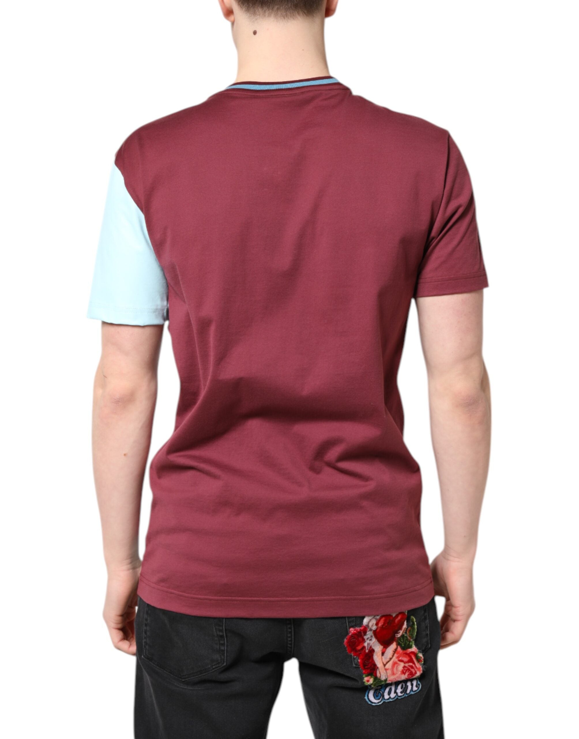 Dolce & Gabbana Mehrfarbig bedrucktes Logo-T-Shirt mit kurzen Ärmeln