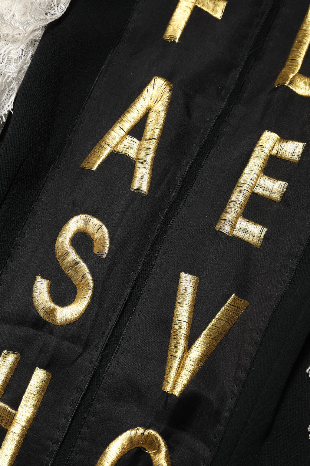Dolce & Gabbana Schwarzes Fashion Devotion Verschönertes Minikleid