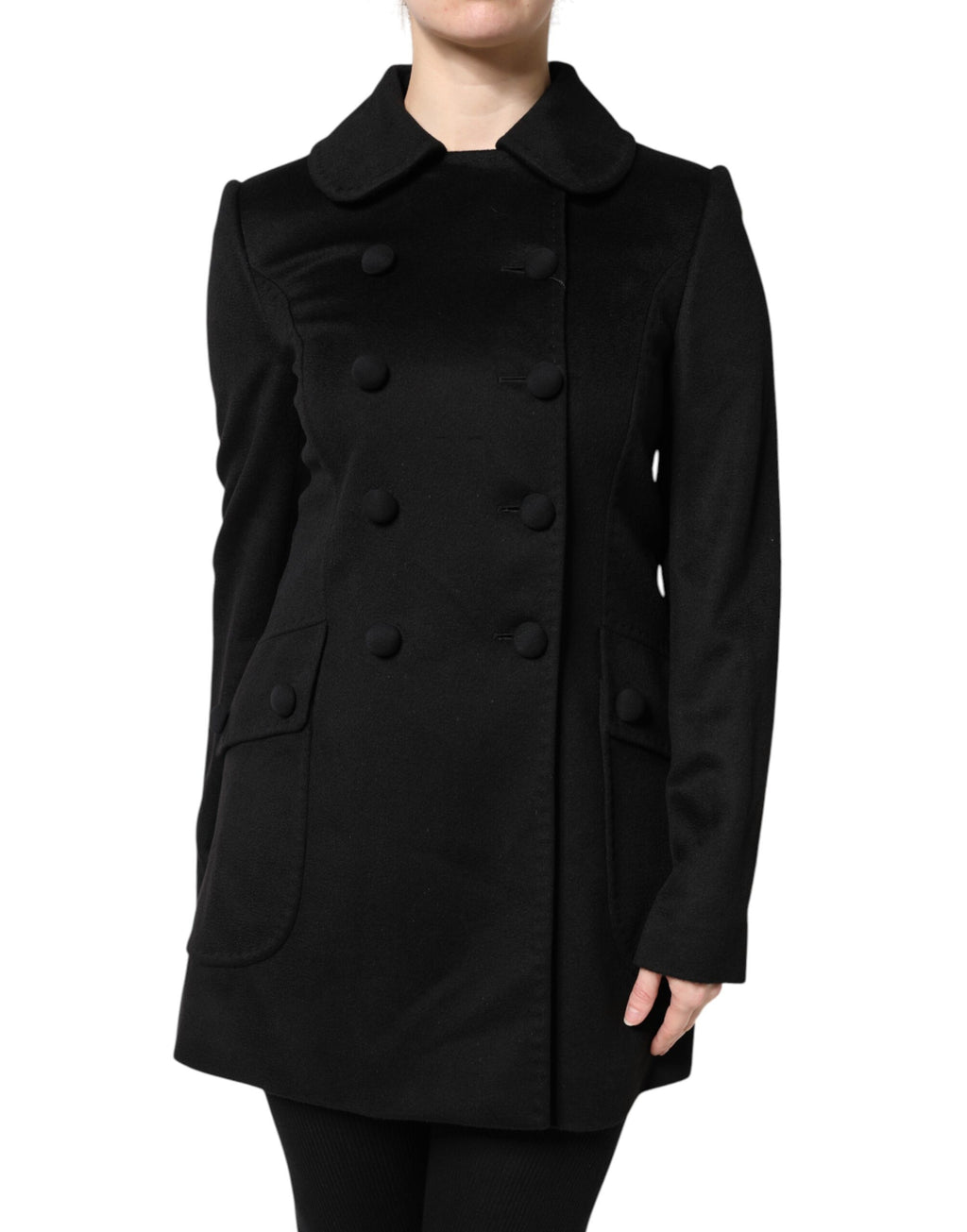 Dolce & Gabbana Zwarte Wollen Sartoria Italiano Blazer Jas