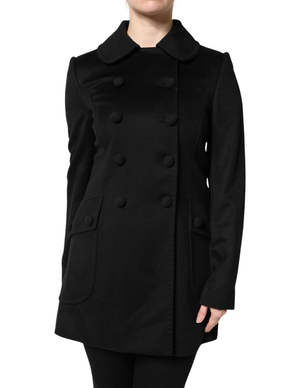 Dolce & Gabbana Zwarte Wollen Sartoria Italiano Blazer Jas