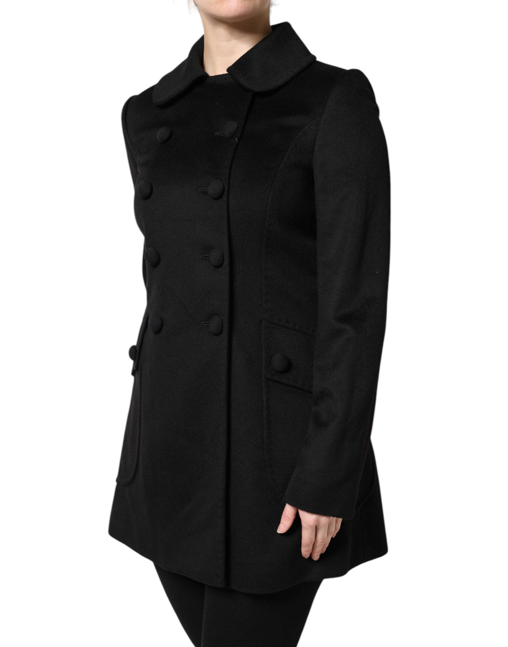 Dolce & Gabbana Zwarte Wollen Sartoria Italiano Blazer Jas